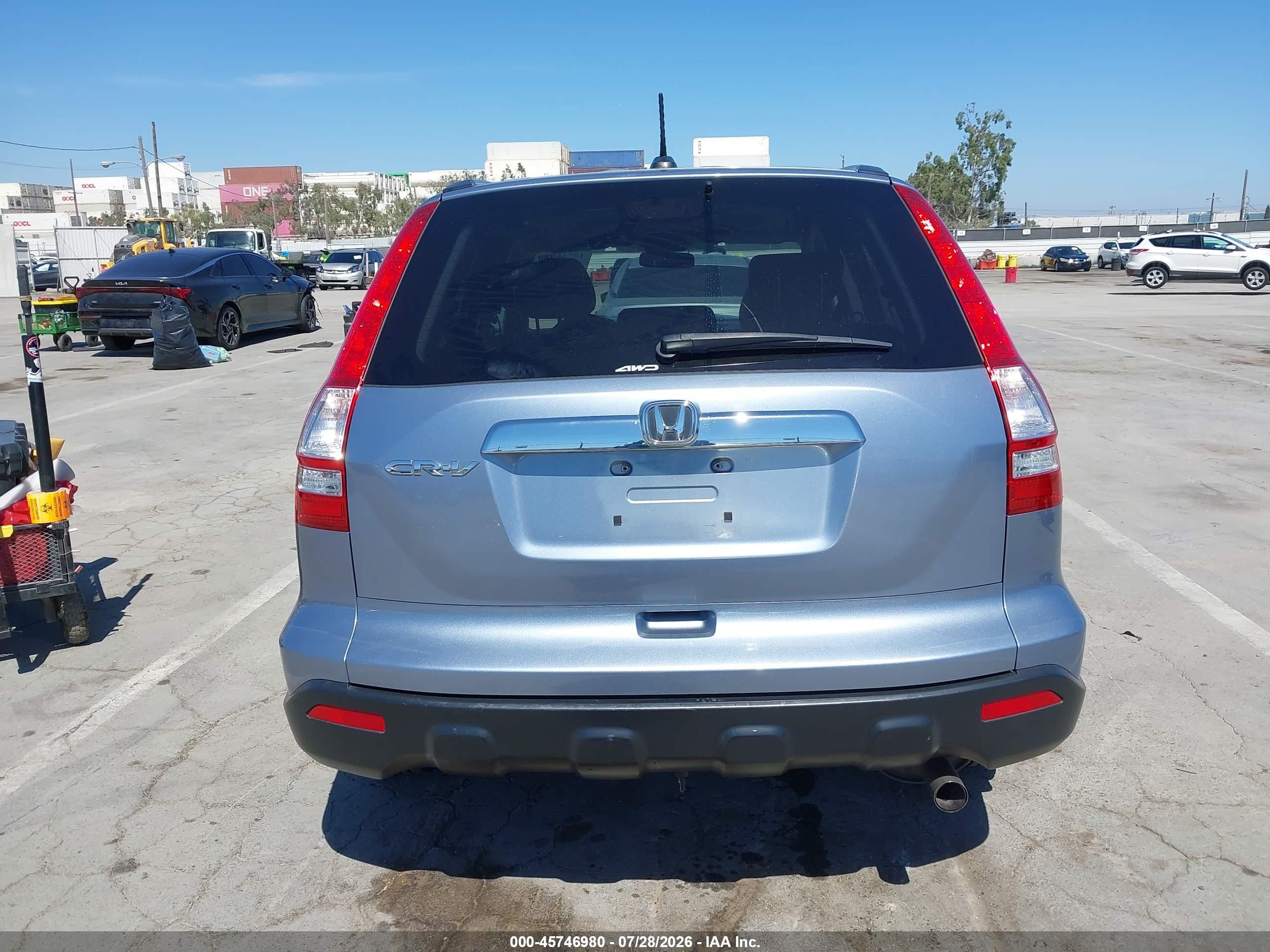2008 Honda Cr-v Ex-l Light Blue vin: JHLRE487X8C062780