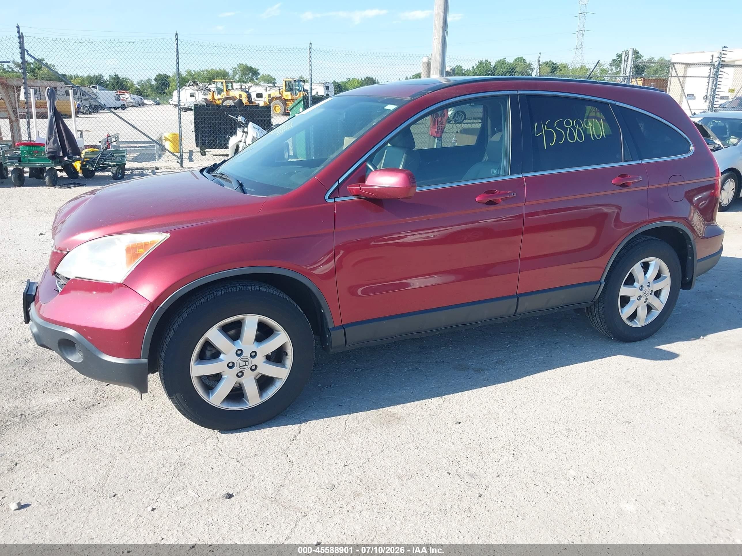 2008 Honda Cr-v Ex-l Синий vin: JHLRE487X8C069261