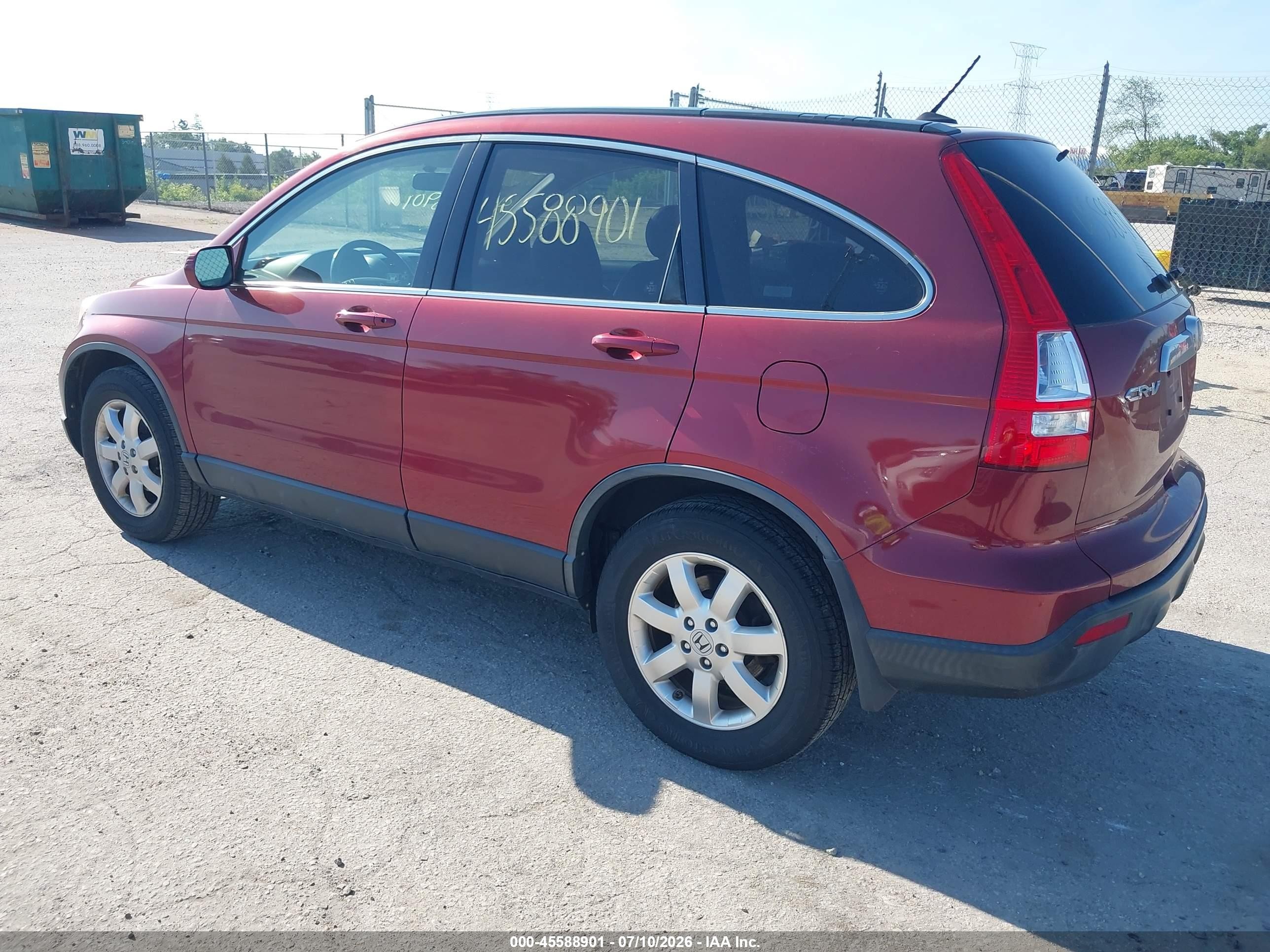 2008 Honda Cr-v Ex-l Синий vin: JHLRE487X8C069261
