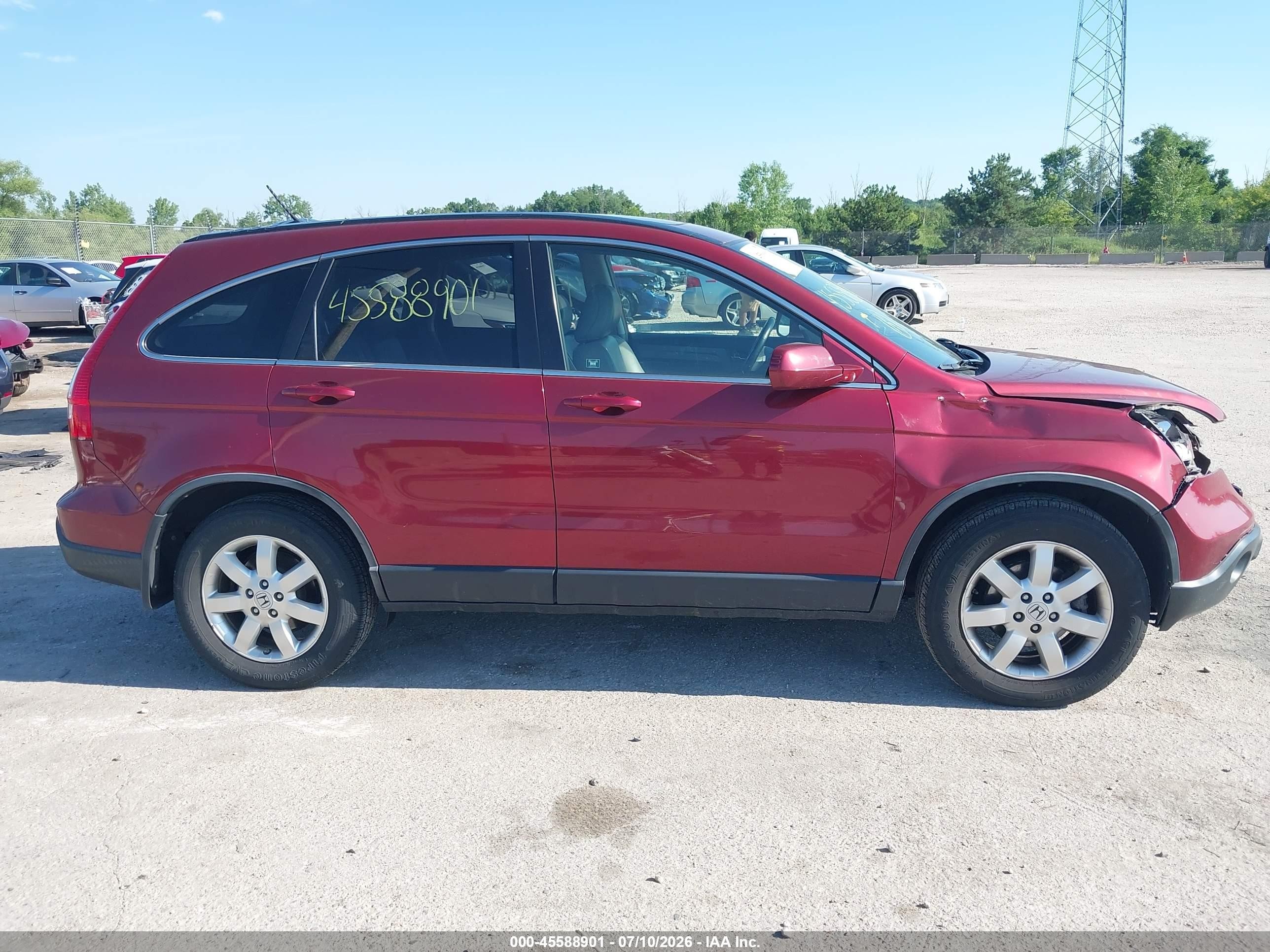 2008 Honda Cr-v Ex-l Синий vin: JHLRE487X8C069261