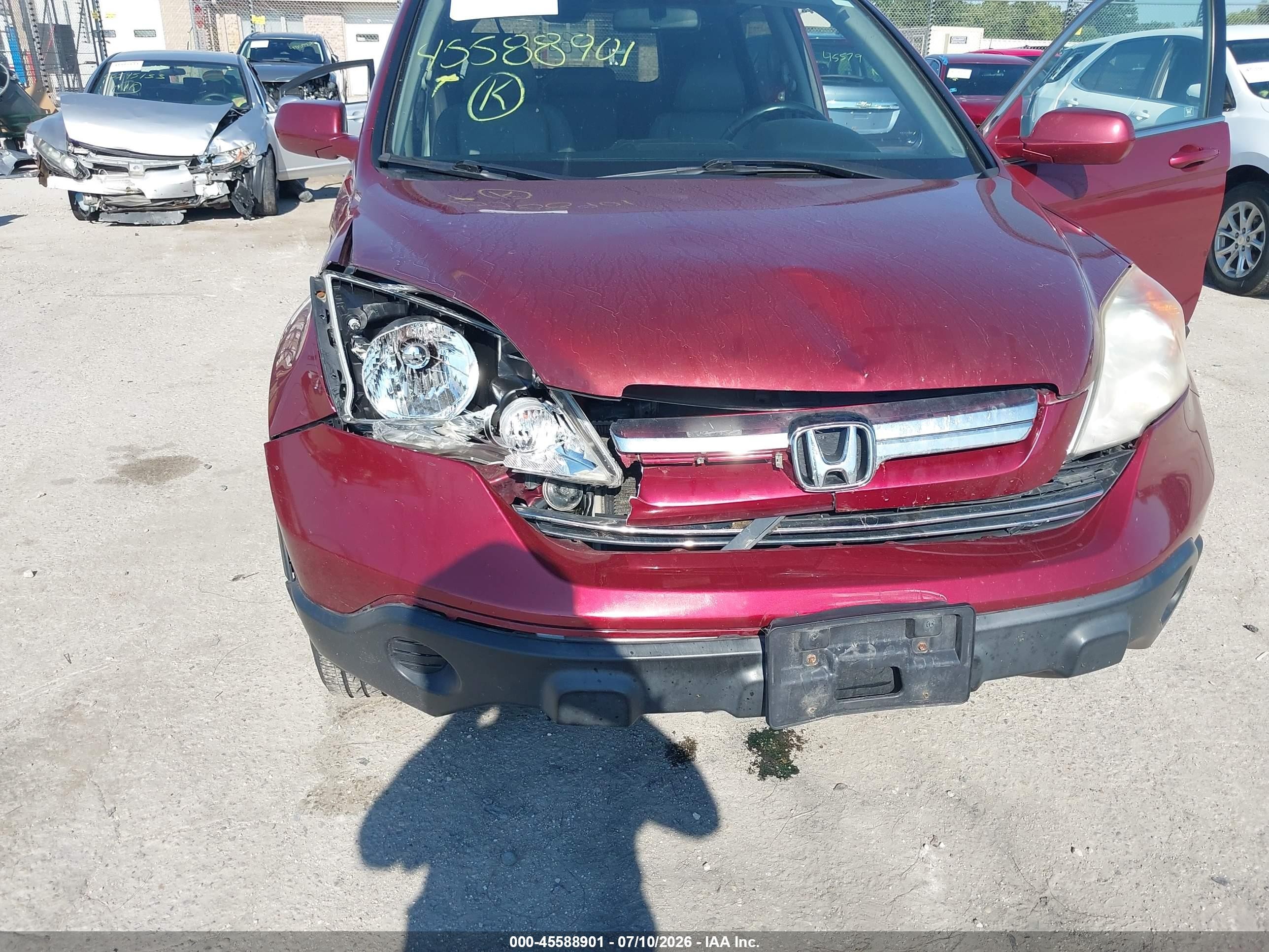 2008 Honda Cr-v Ex-l Синий vin: JHLRE487X8C069261