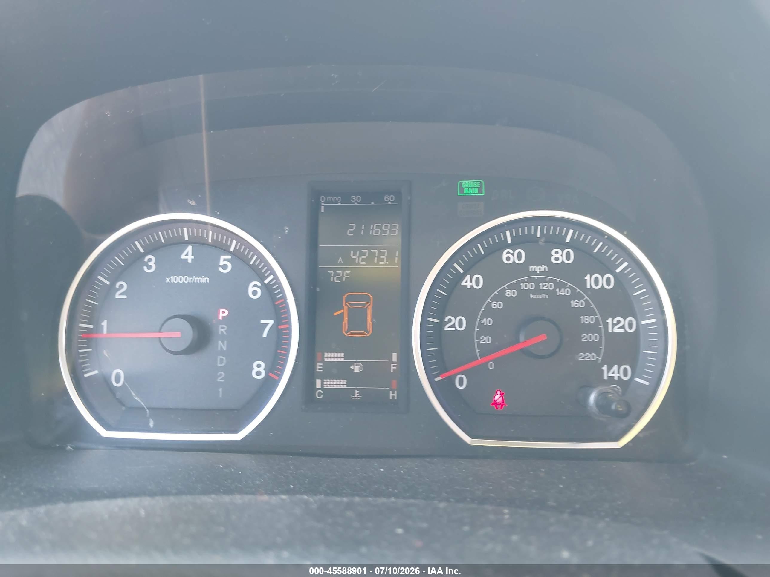 2008 Honda Cr-v Ex-l Синий vin: JHLRE487X8C069261