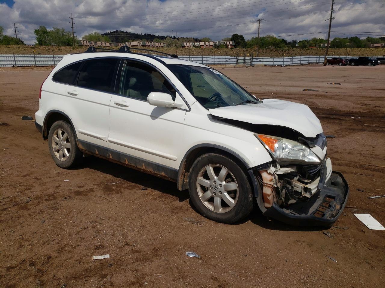 2008 Honda Cr-v Exl White vin: JHLRE487X8C070507