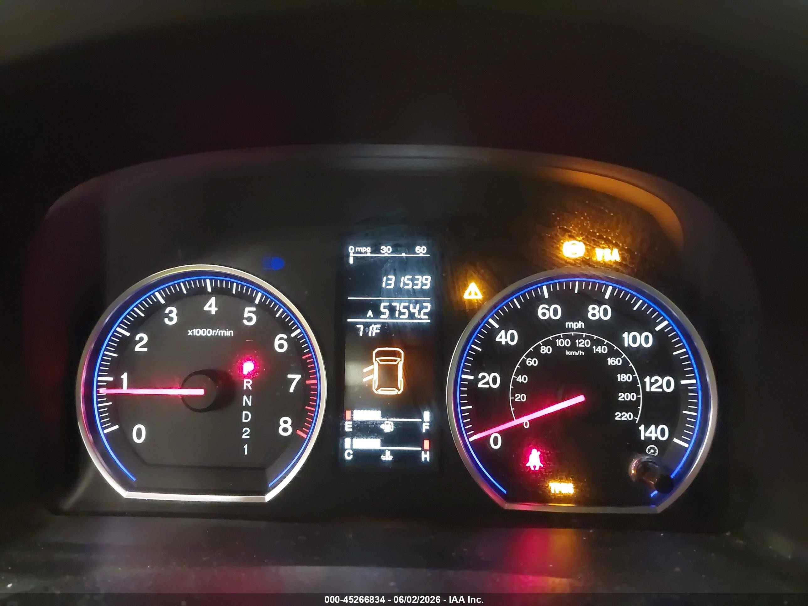 2008 Honda Cr-v Ex-l Blue vin: JHLRE487X8C074668