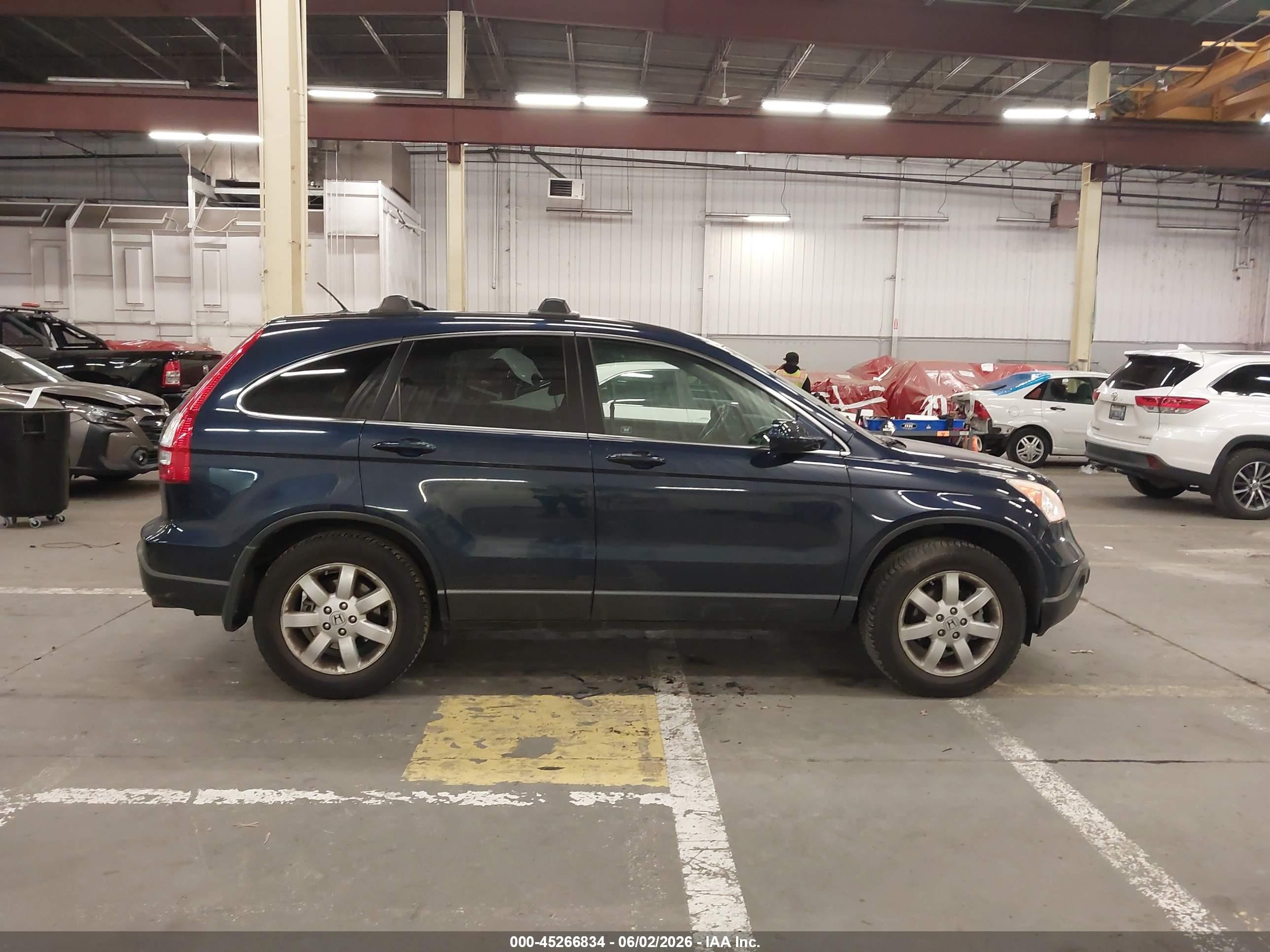 2008 Honda Cr-v Ex-l Blue vin: JHLRE487X8C074668