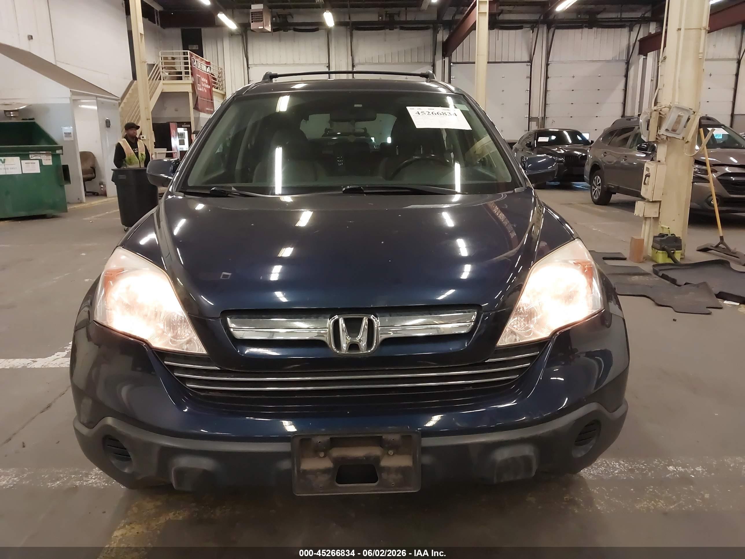 2008 Honda Cr-v Ex-l Blue vin: JHLRE487X8C074668