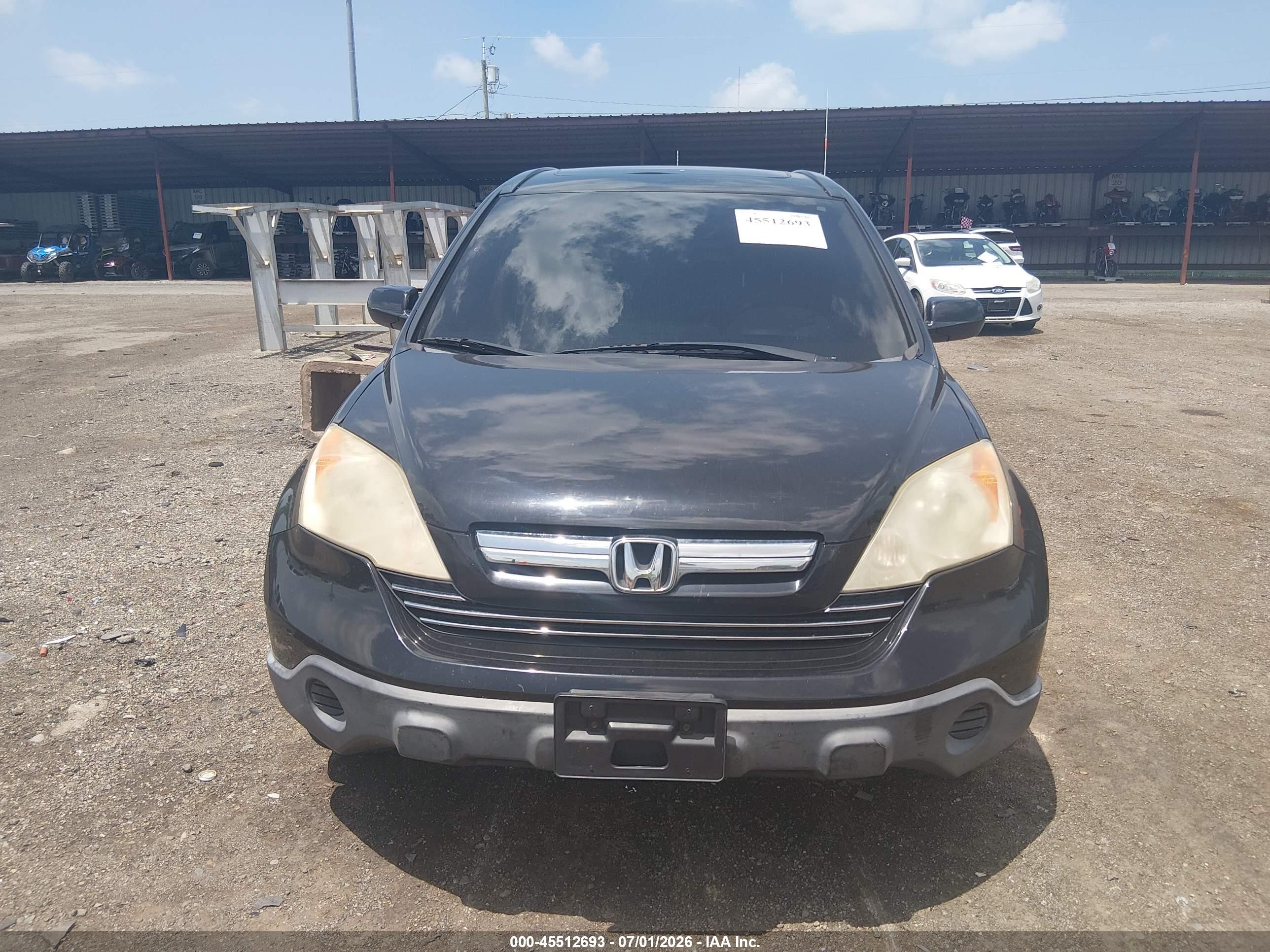 2008 Honda Cr-v Ex-l Black vin: JHLRE487X8C082494
