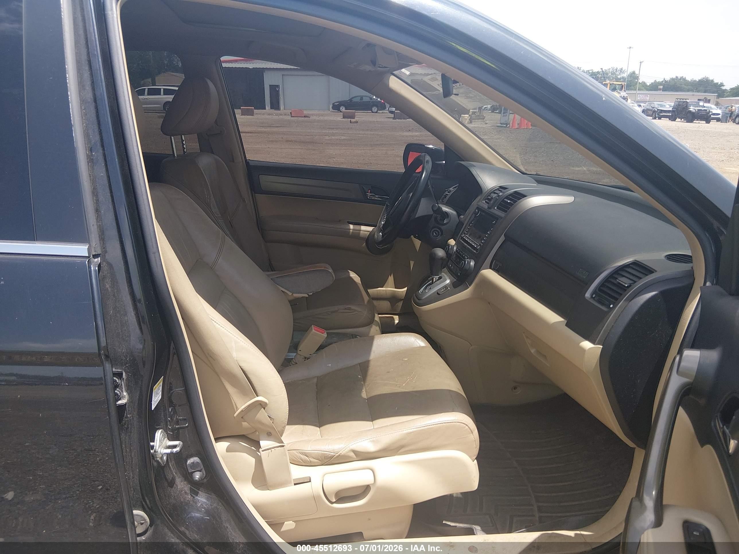 2008 Honda Cr-v Ex-l Black vin: JHLRE487X8C082494