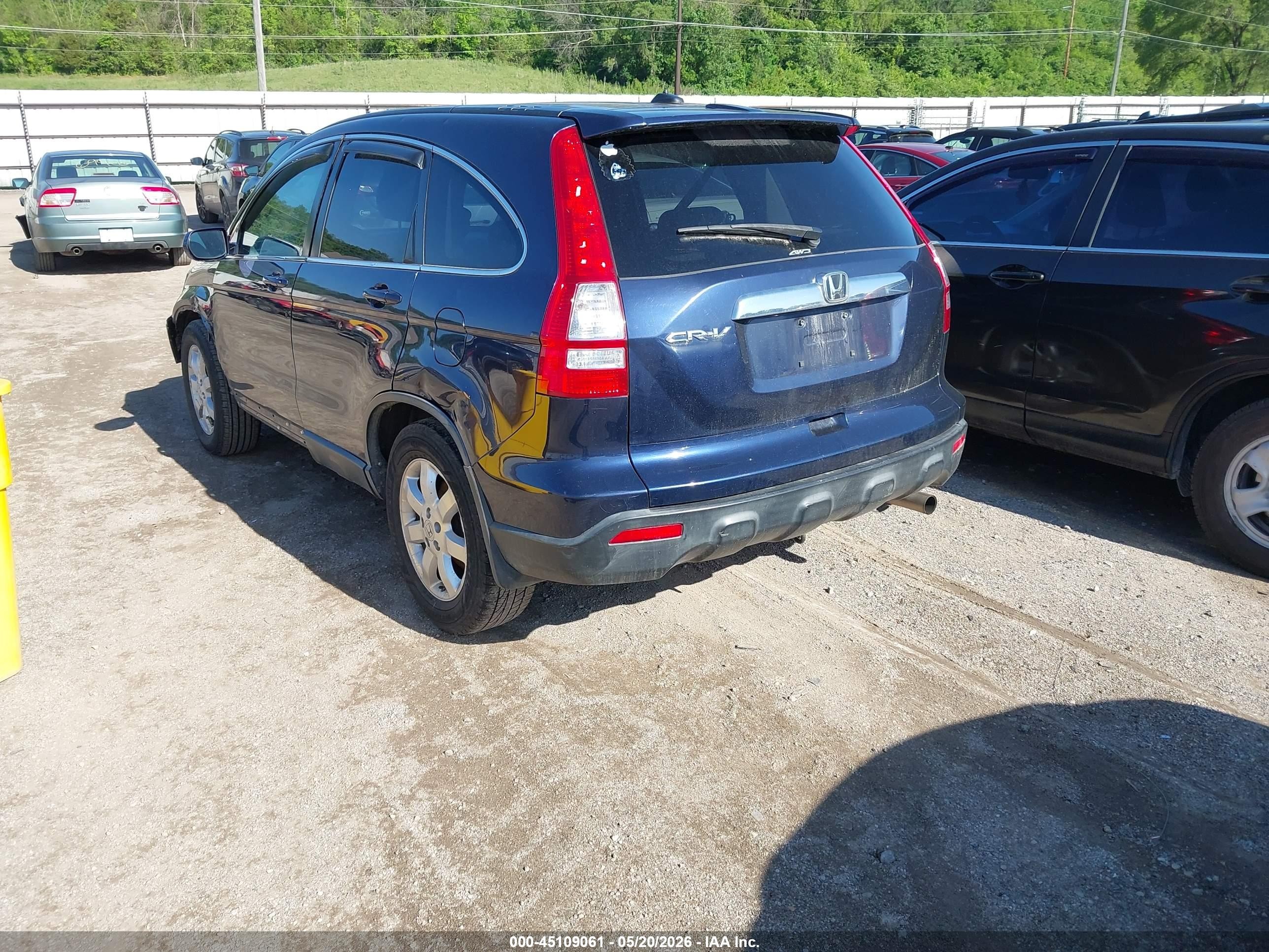 2009 Honda Cr-v Ex-l Синий vin: JHLRE487X9C003634