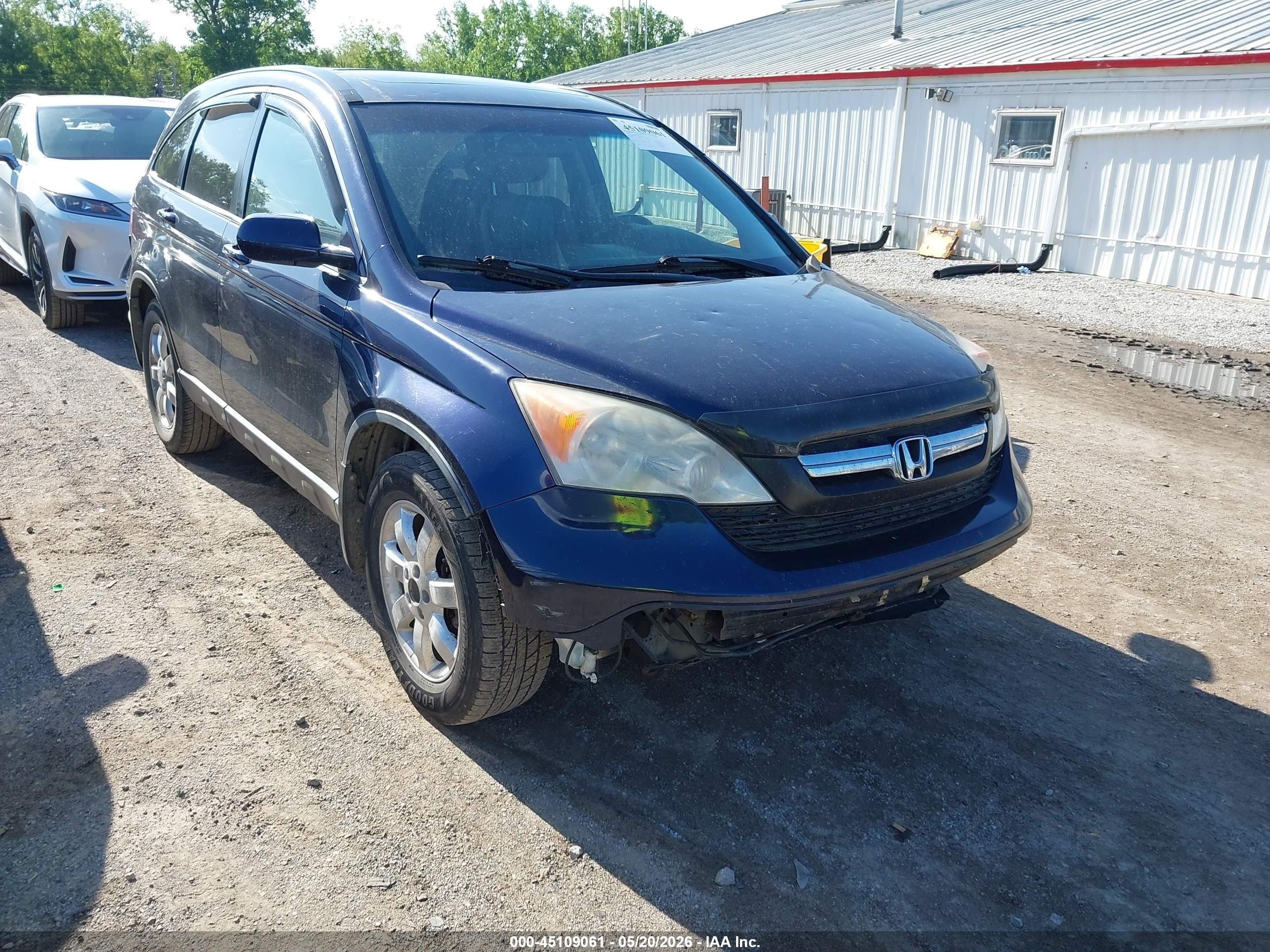 2009 Honda Cr-v Ex-l Синий vin: JHLRE487X9C003634