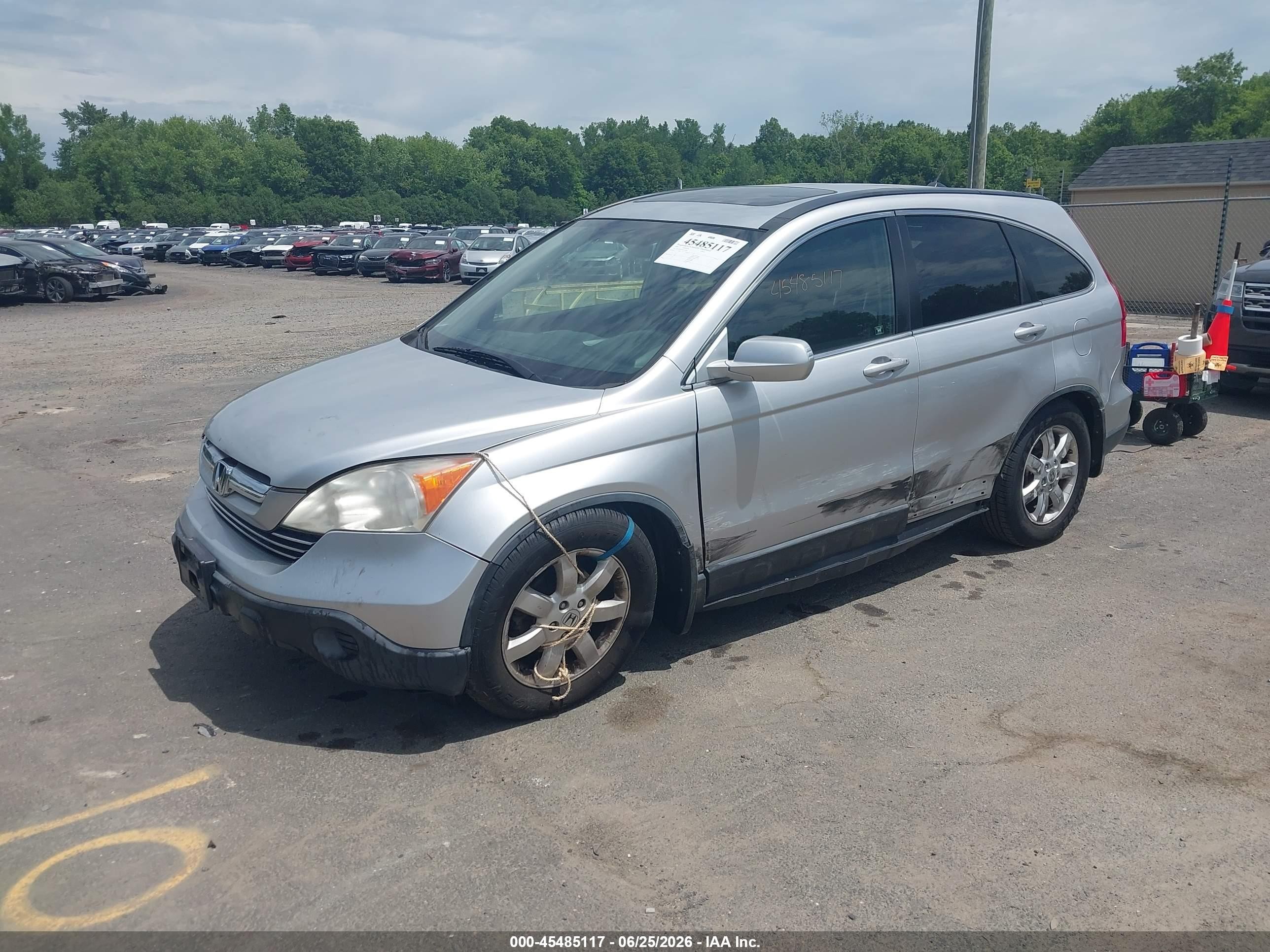 2009 Honda Cr-v Ex-l Silver vin: JHLRE487X9C011099