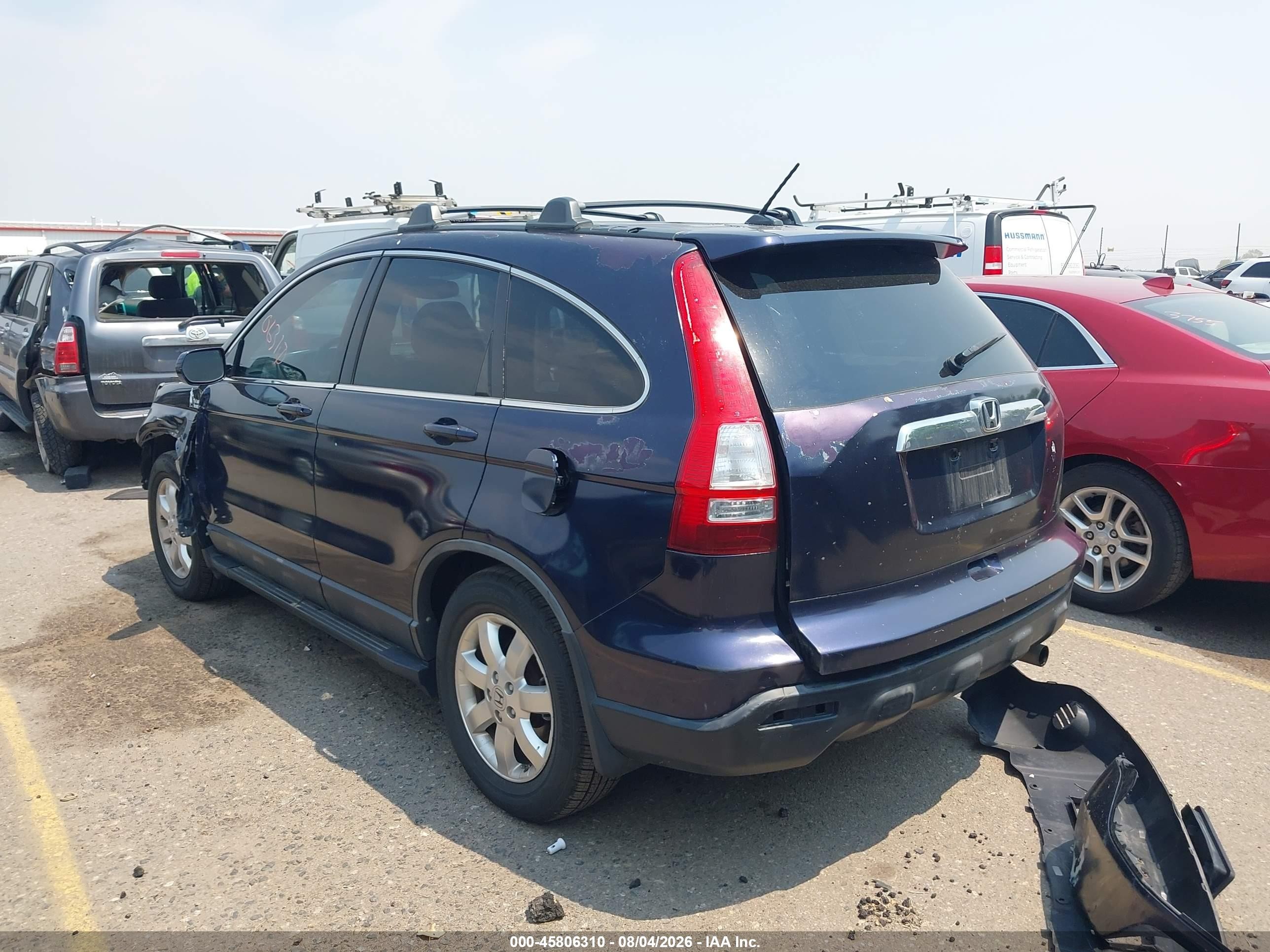 2009 Honda Cr-v Ex-l Blue vin: JHLRE487X9C012866