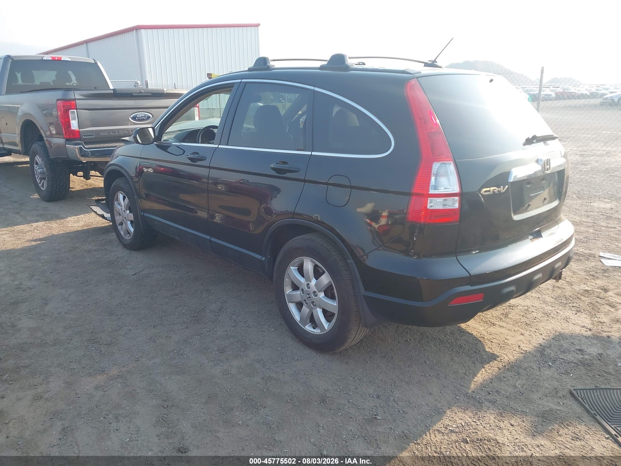 2009 Honda Cr-v Ex-l Black vin: JHLRE487X9C020918
