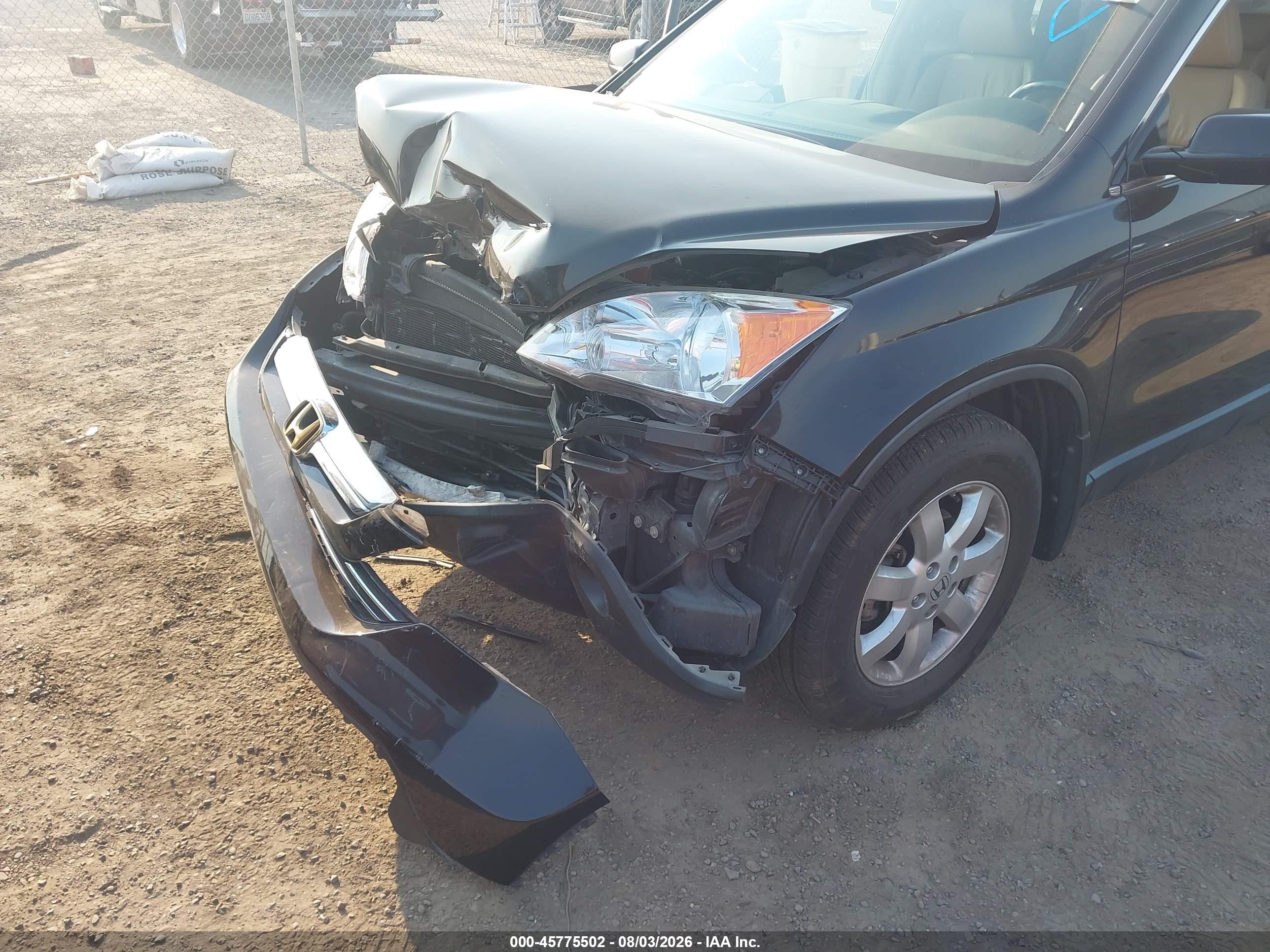2009 Honda Cr-v Ex-l Black vin: JHLRE487X9C020918