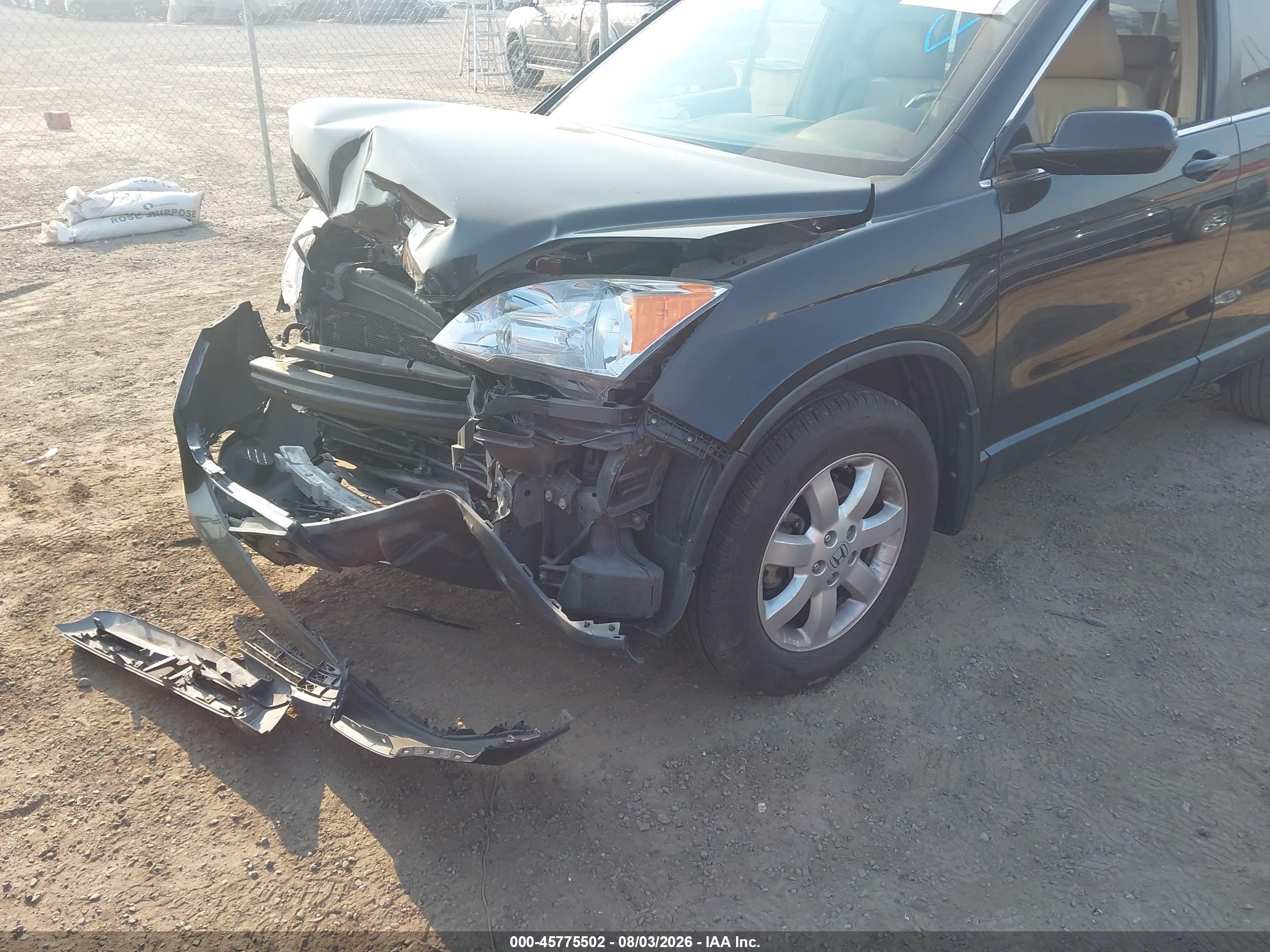2009 Honda Cr-v Ex-l Black vin: JHLRE487X9C020918