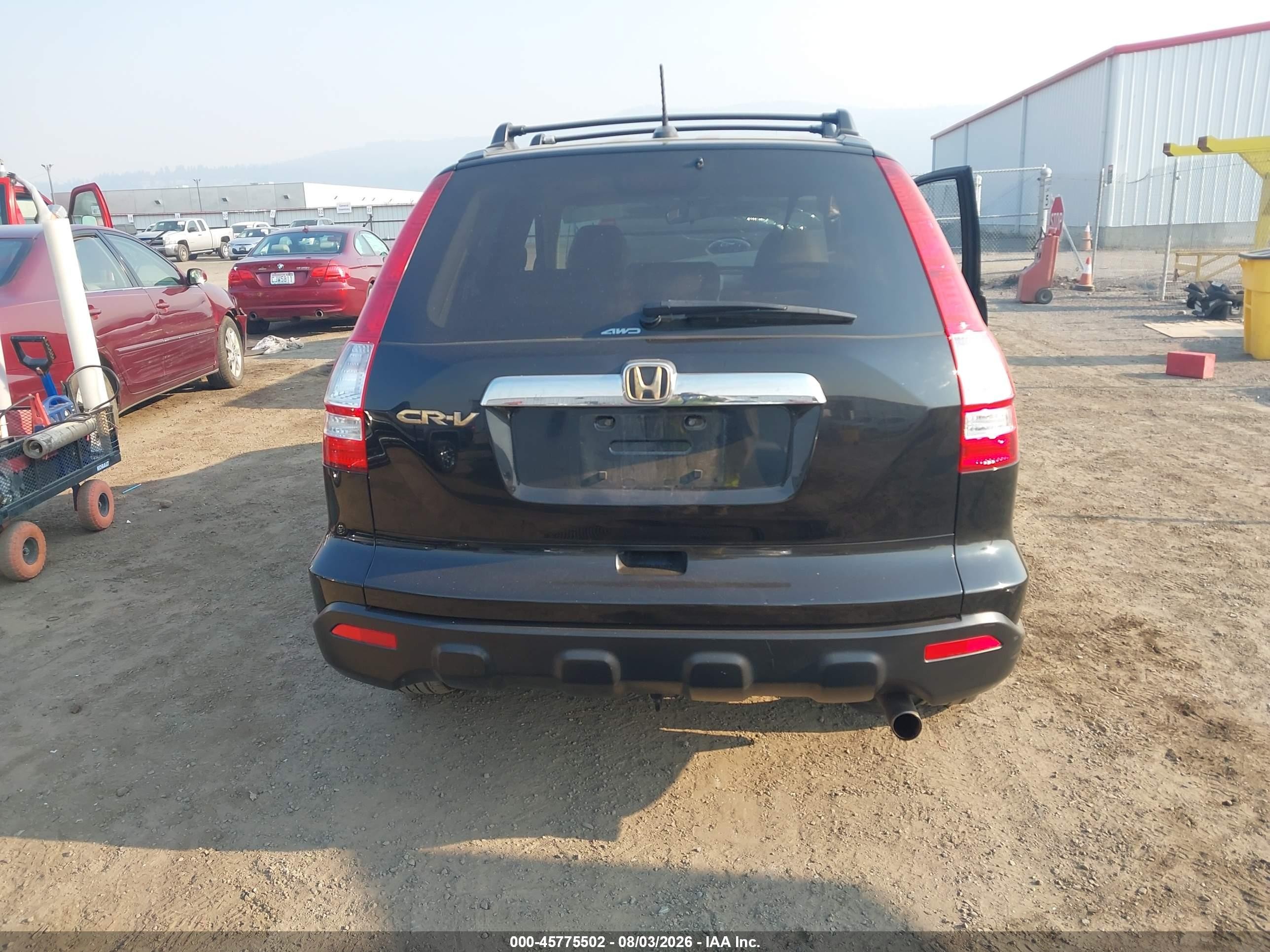 2009 Honda Cr-v Ex-l Black vin: JHLRE487X9C020918