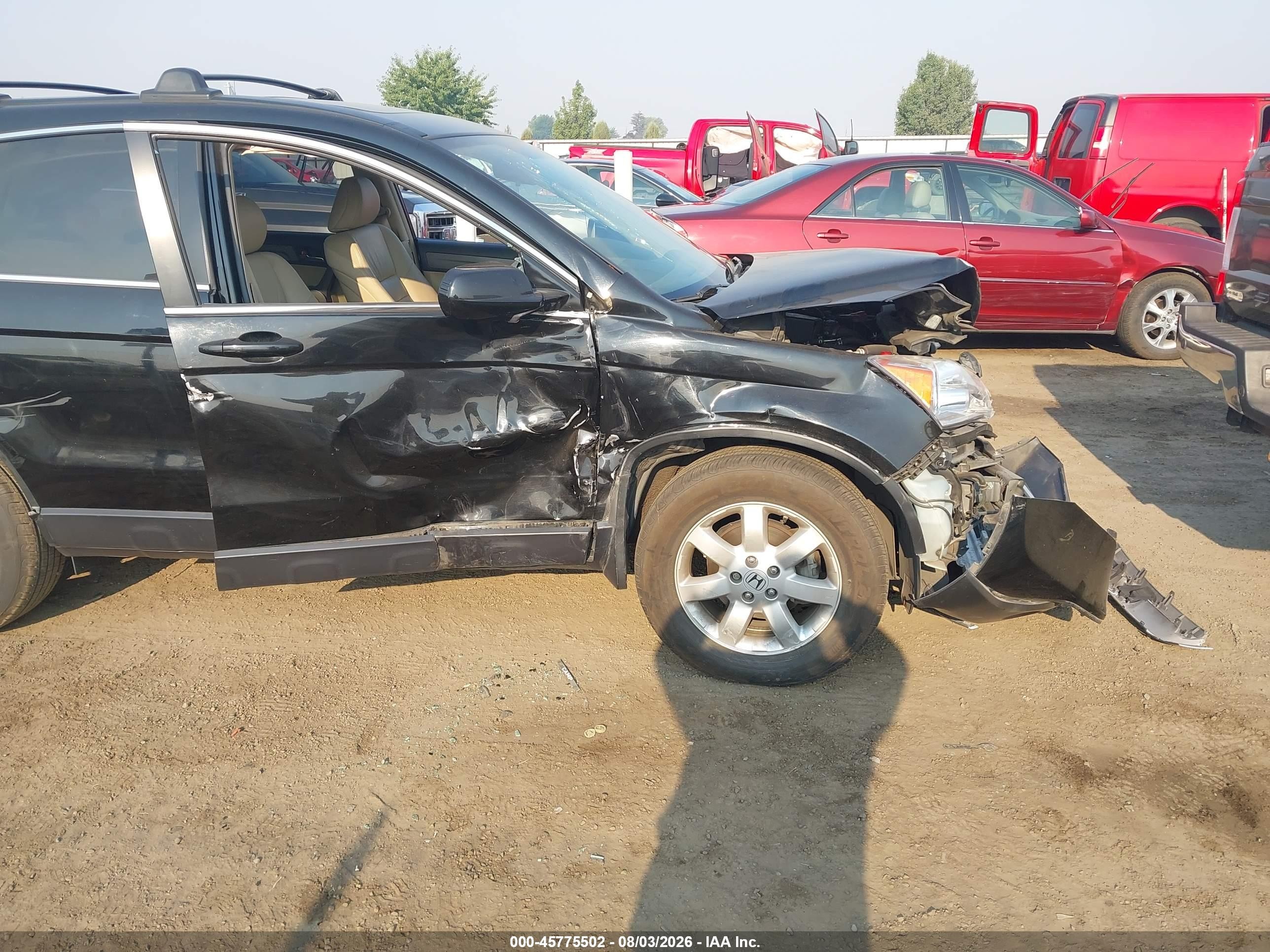 2009 Honda Cr-v Ex-l Black vin: JHLRE487X9C020918