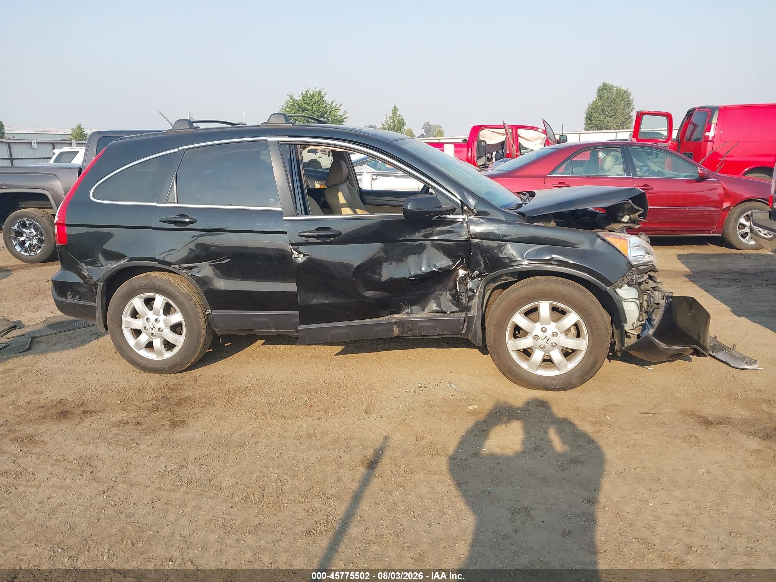 2009 Honda Cr-v Ex-l Black vin: JHLRE487X9C020918