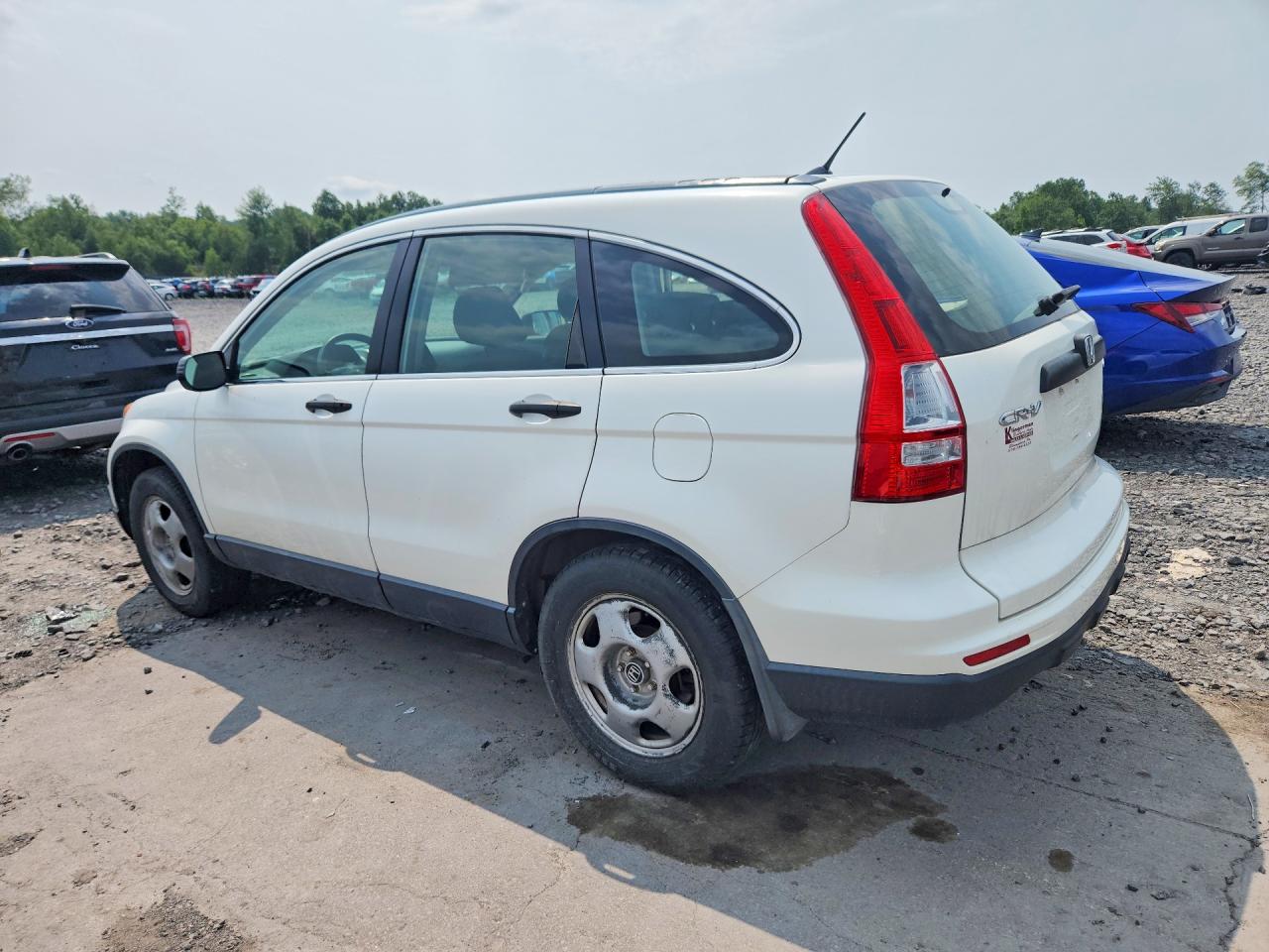 2010 Honda Cr-v Lx White vin: JHLRE4H30AC013784
