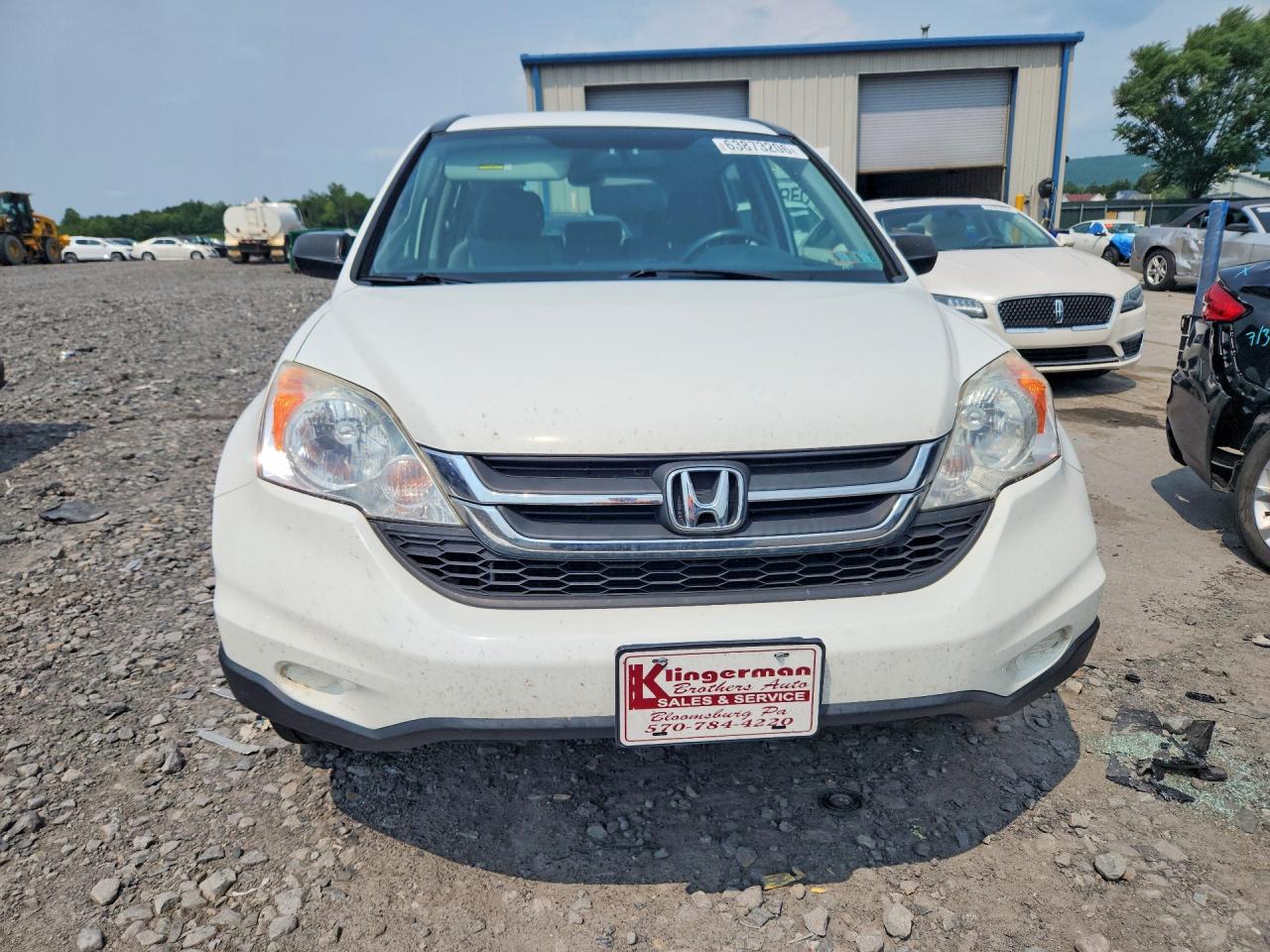 2010 Honda Cr-v Lx White vin: JHLRE4H30AC013784