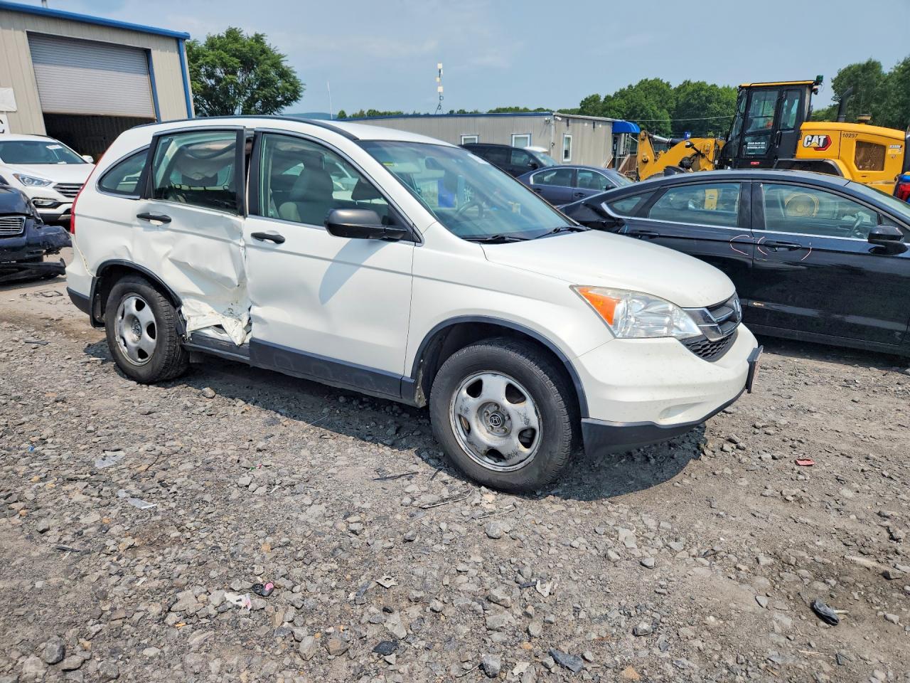 2010 Honda Cr-v Lx White vin: JHLRE4H30AC013784