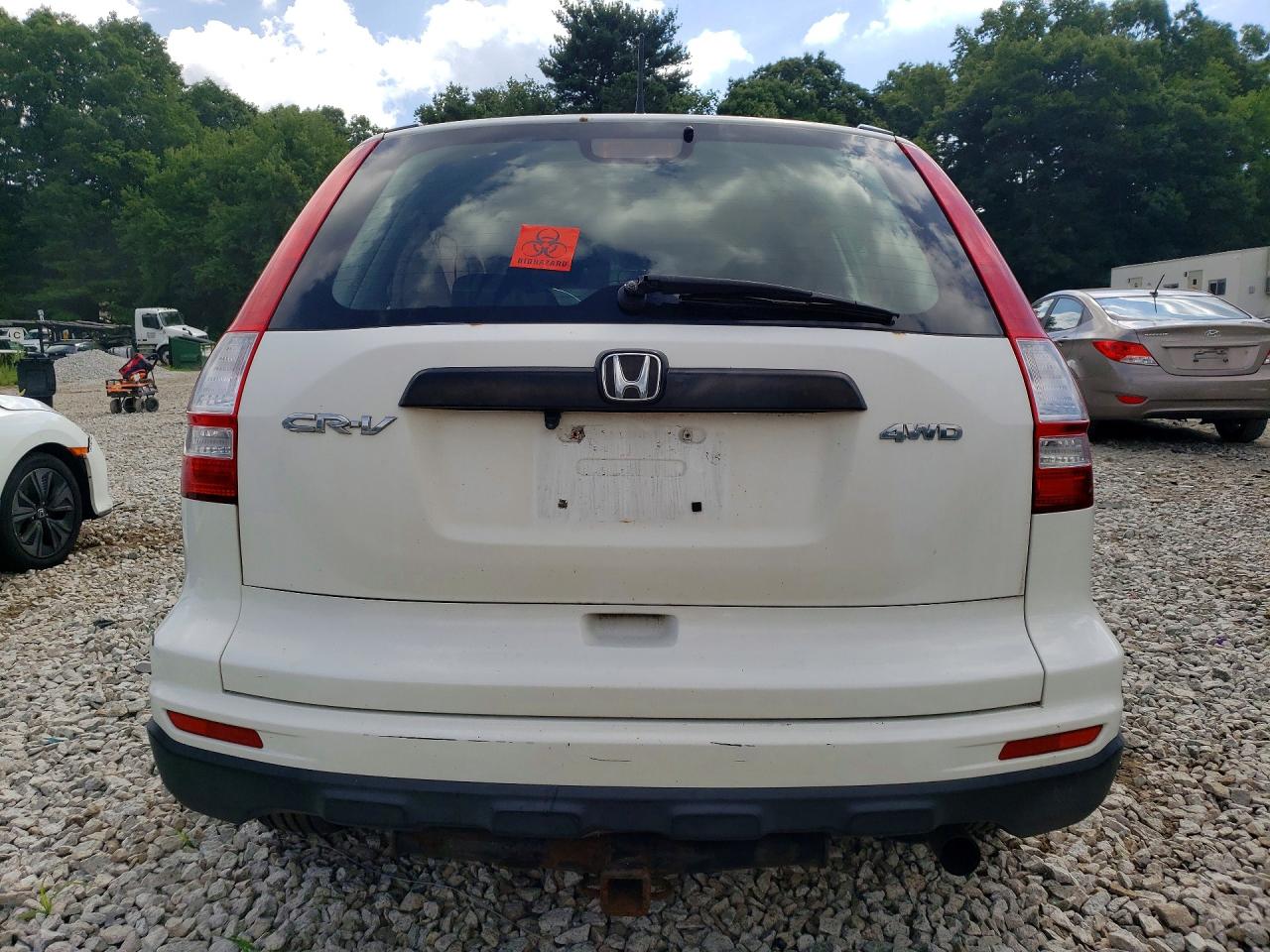 2011 Honda Cr-v Lx White vin: JHLRE4H30BC020493