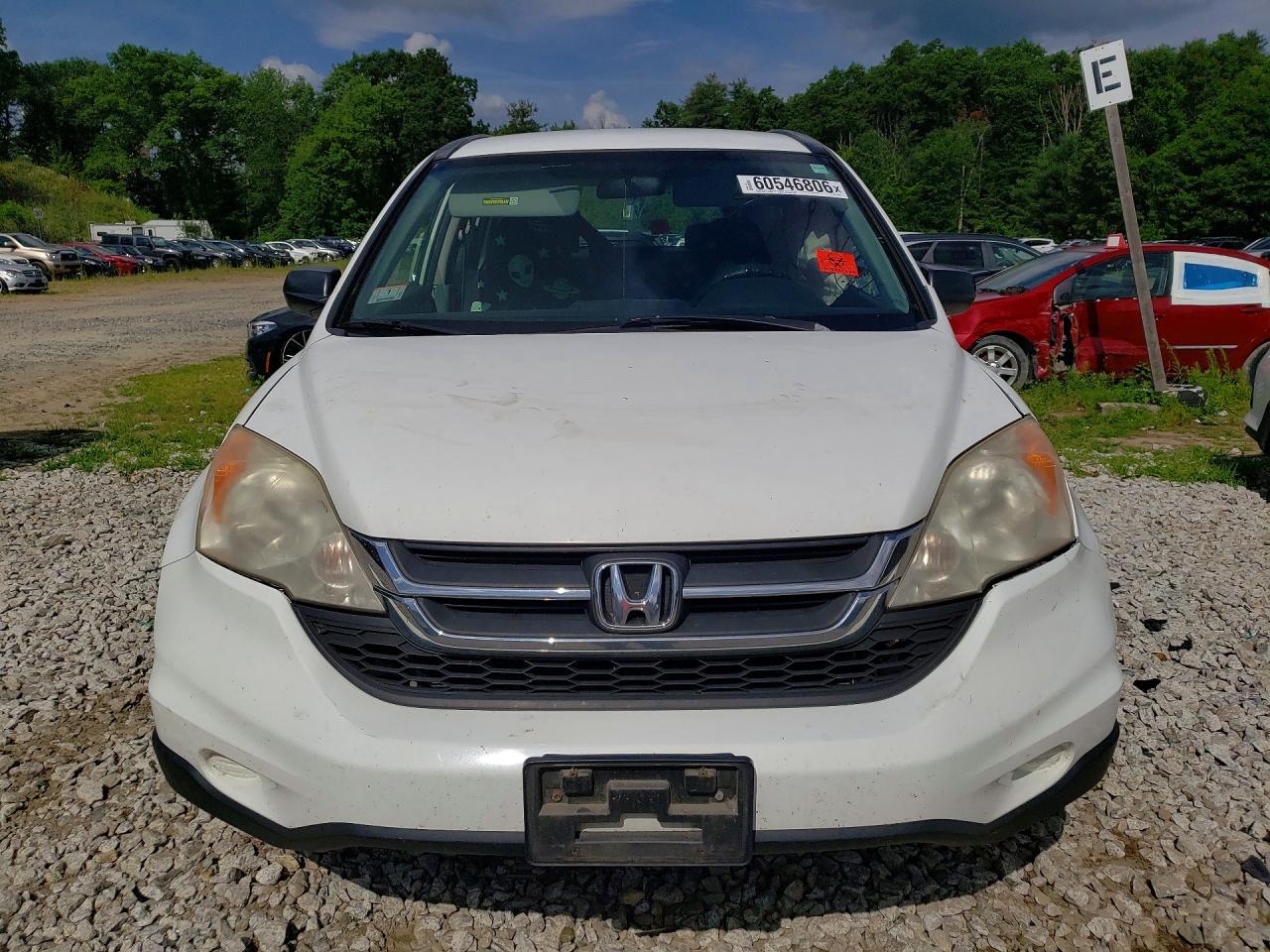 2011 Honda Cr-v Lx White vin: JHLRE4H30BC020493