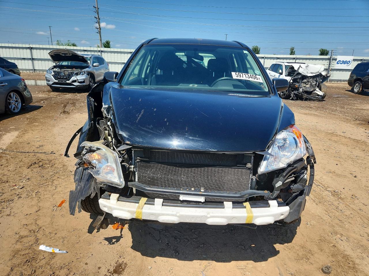 2010 Honda Cr-v Lx Black vin: JHLRE4H32AC012698