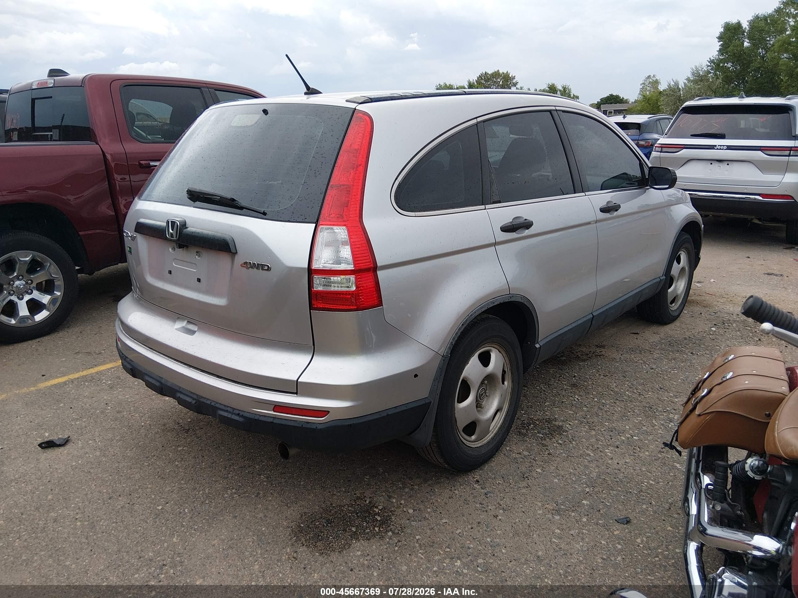 2011 Honda Cr-v Lx Серый vin: JHLRE4H32BC013870