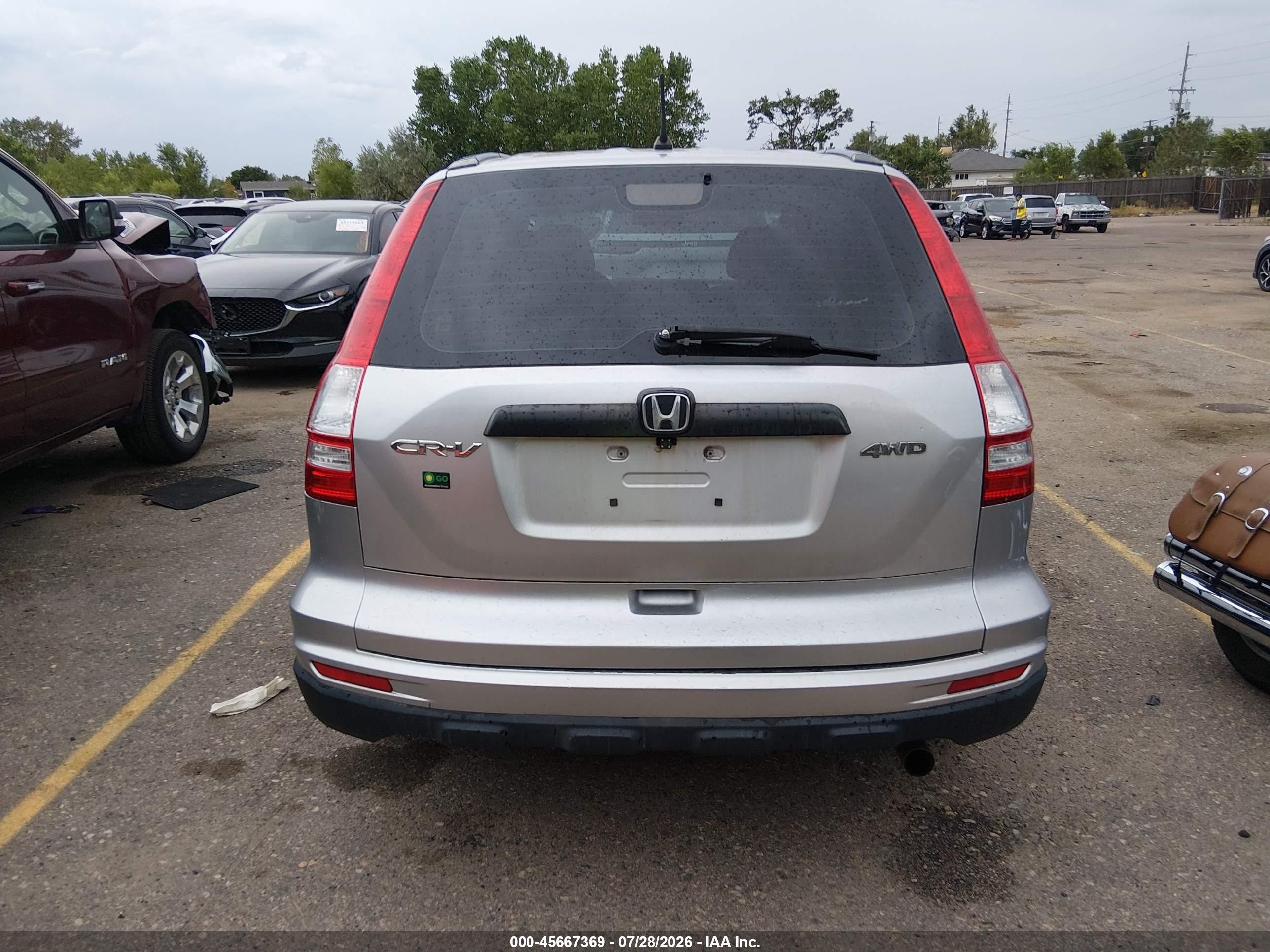 2011 Honda Cr-v Lx Серый vin: JHLRE4H32BC013870