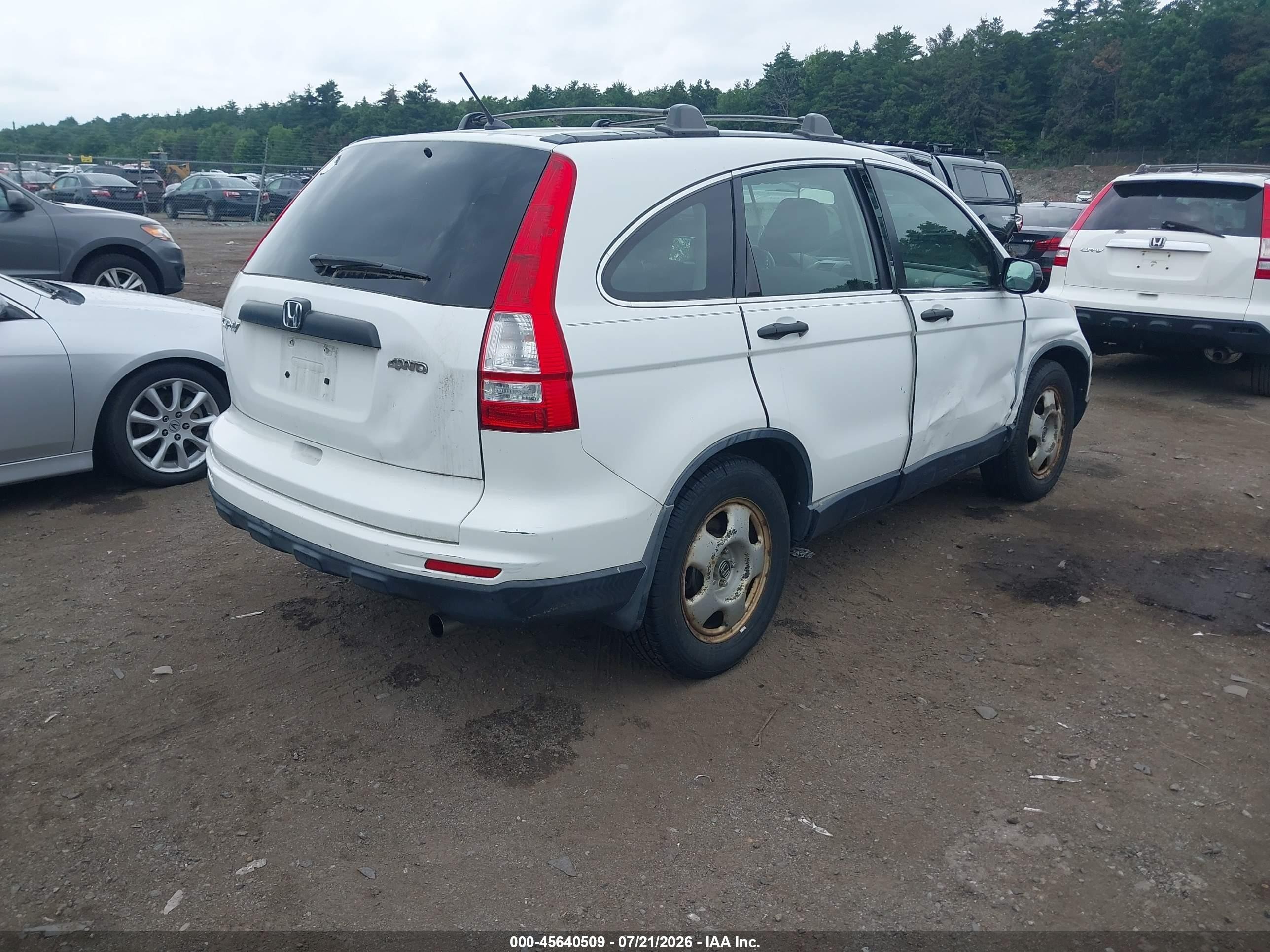 2011 Honda Cr-v Lx Белый vin: JHLRE4H32BC030703