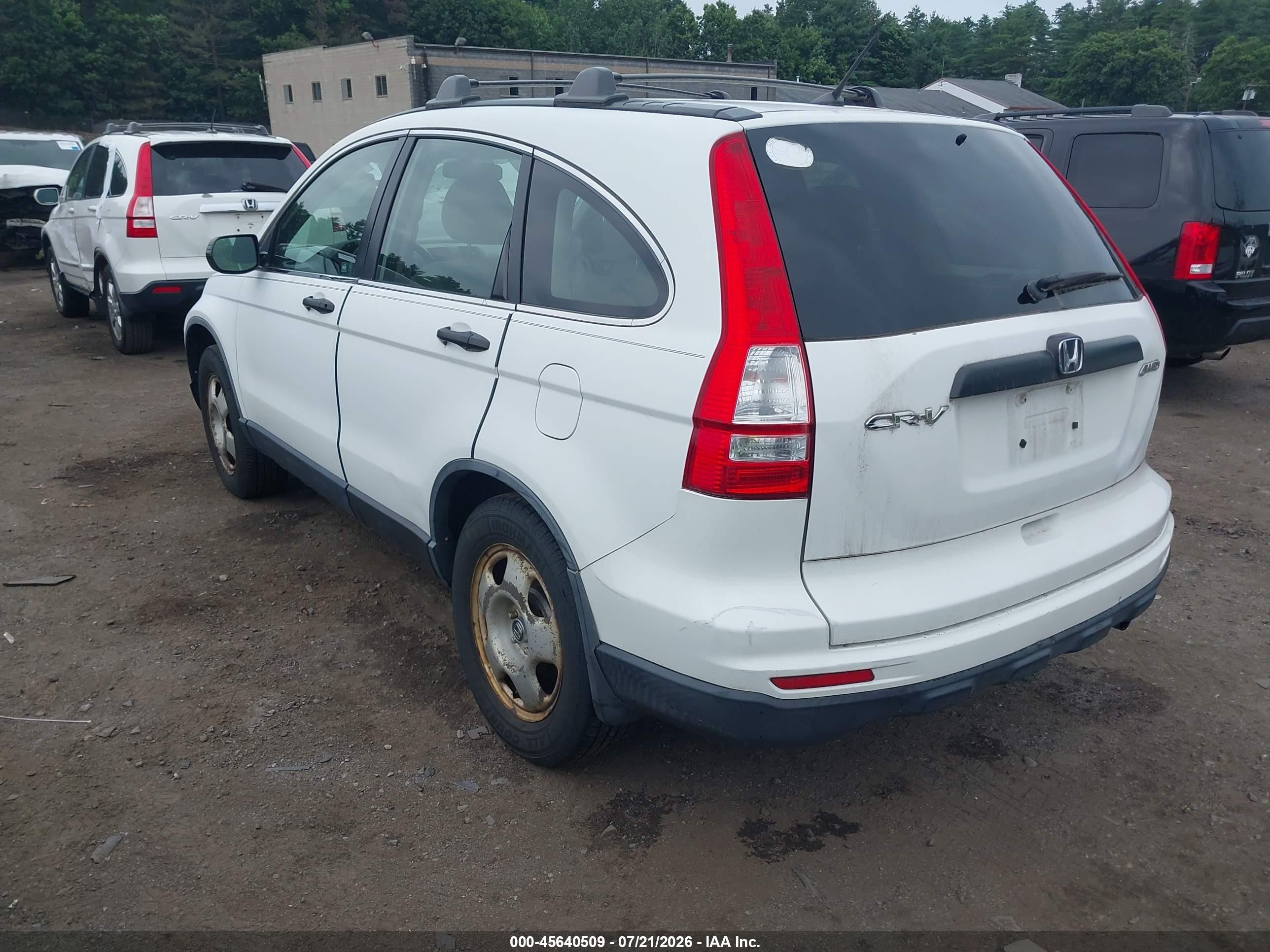 2011 Honda Cr-v Lx Белый vin: JHLRE4H32BC030703