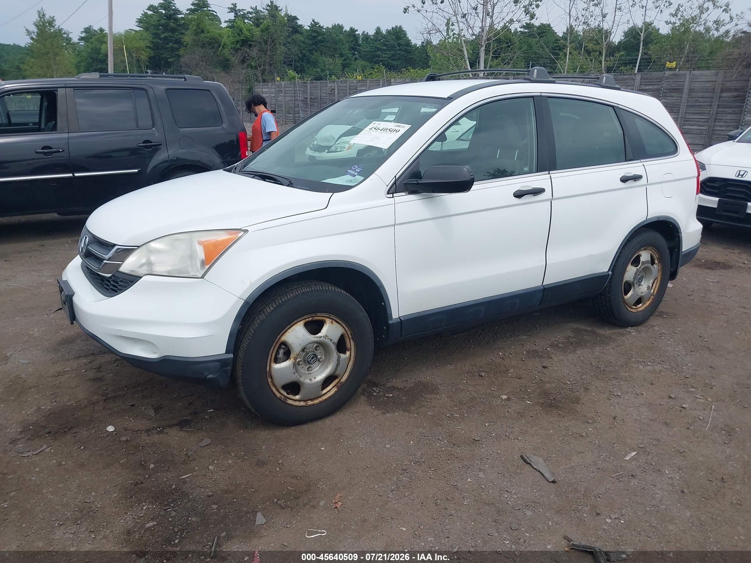 2011 Honda Cr-v Lx Белый vin: JHLRE4H32BC030703