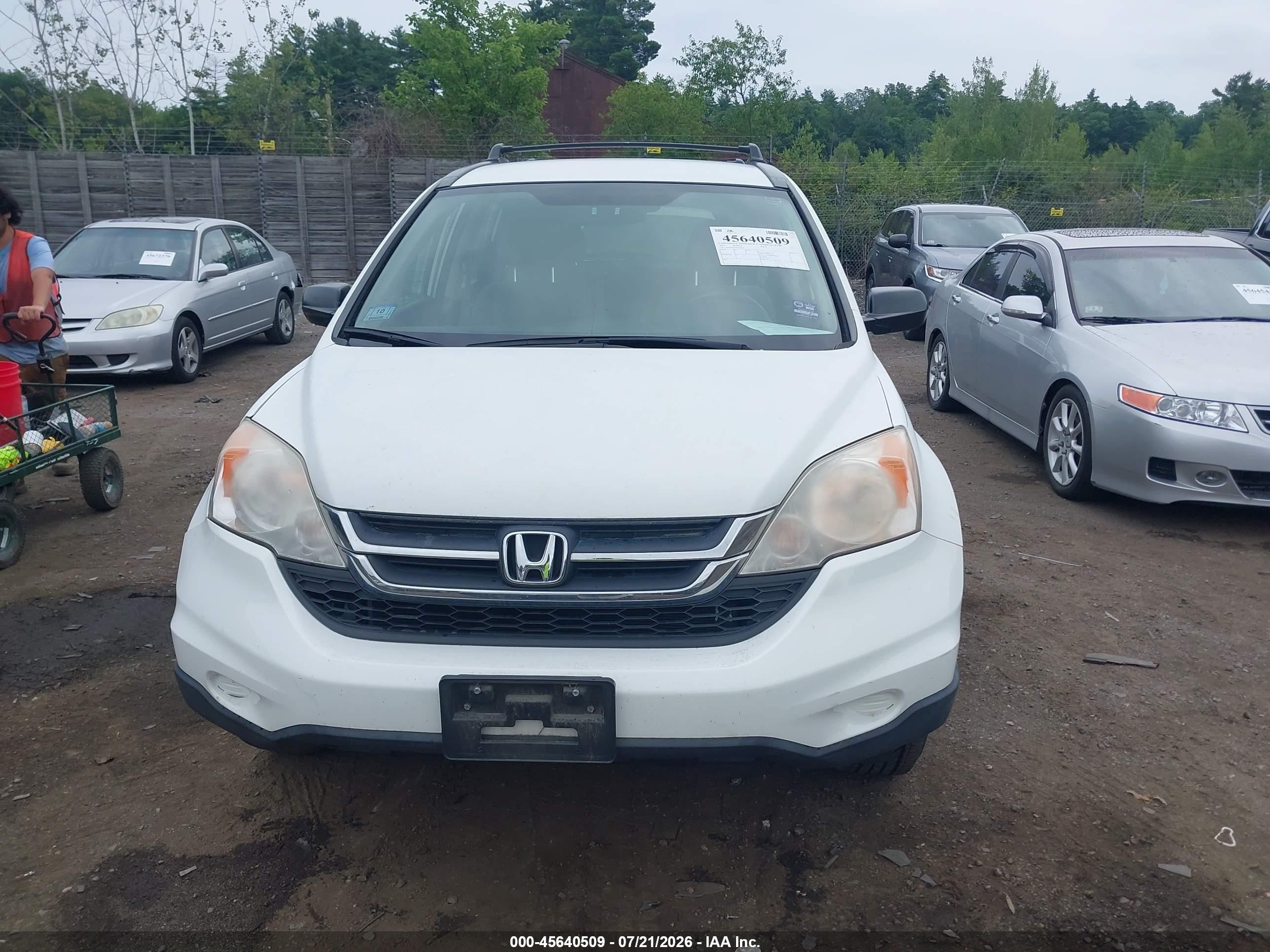 2011 Honda Cr-v Lx Белый vin: JHLRE4H32BC030703