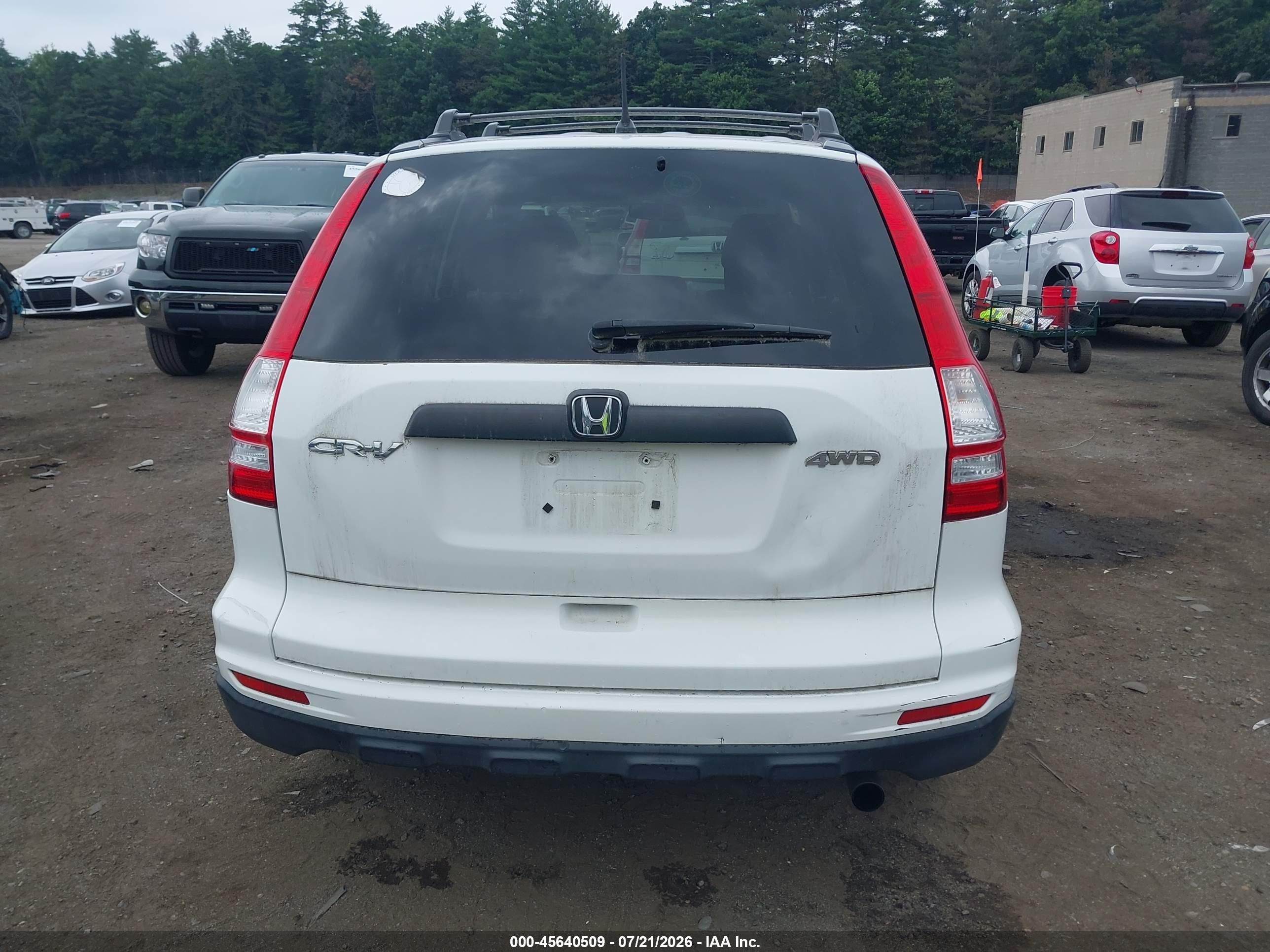 2011 Honda Cr-v Lx Белый vin: JHLRE4H32BC030703