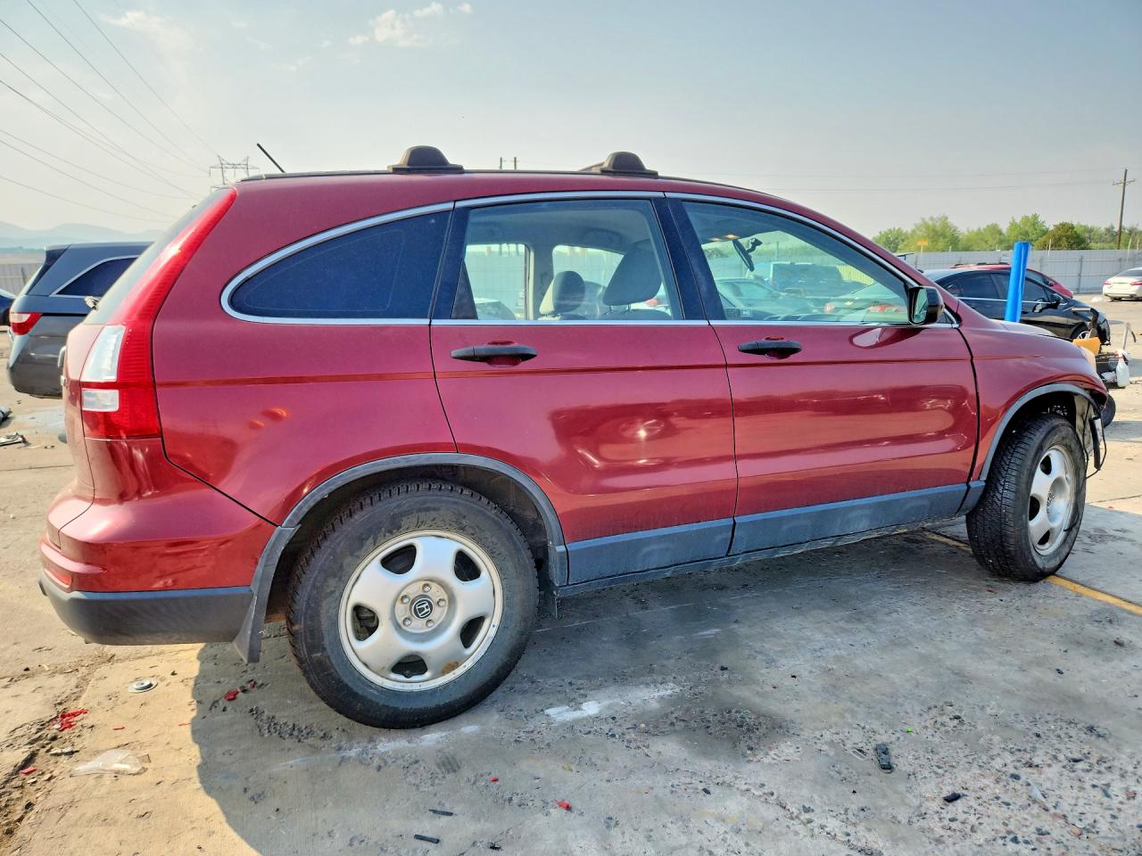 2011 Honda Cr-v Lx Maroon vin: JHLRE4H33BC021086