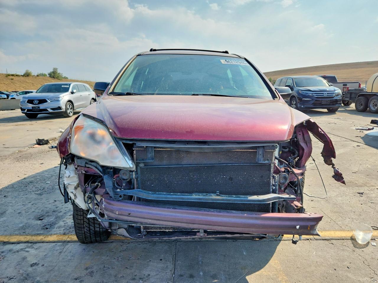 2011 Honda Cr-v Lx Maroon vin: JHLRE4H33BC021086