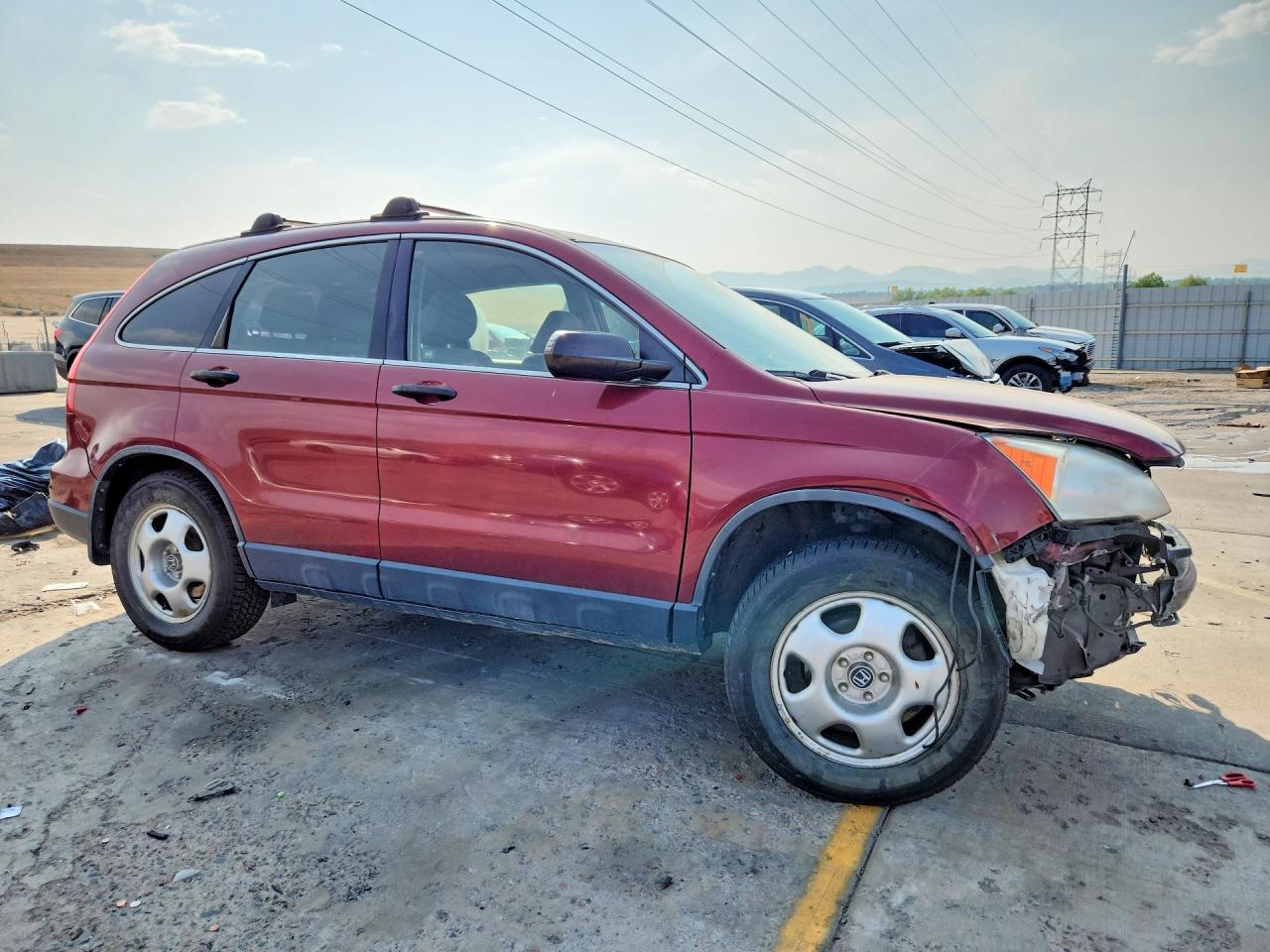 2011 Honda Cr-v Lx Maroon vin: JHLRE4H33BC021086