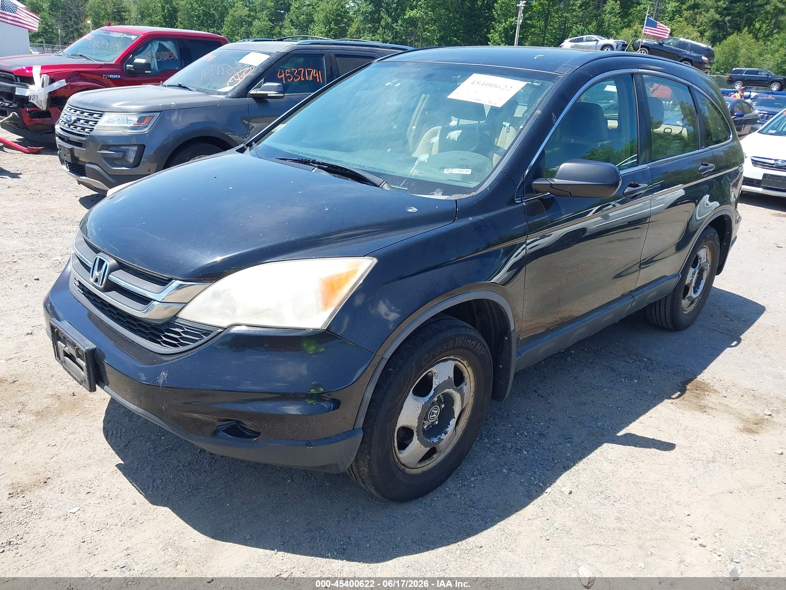 2010 Honda Cr-v Lx Black vin: JHLRE4H34AC003372