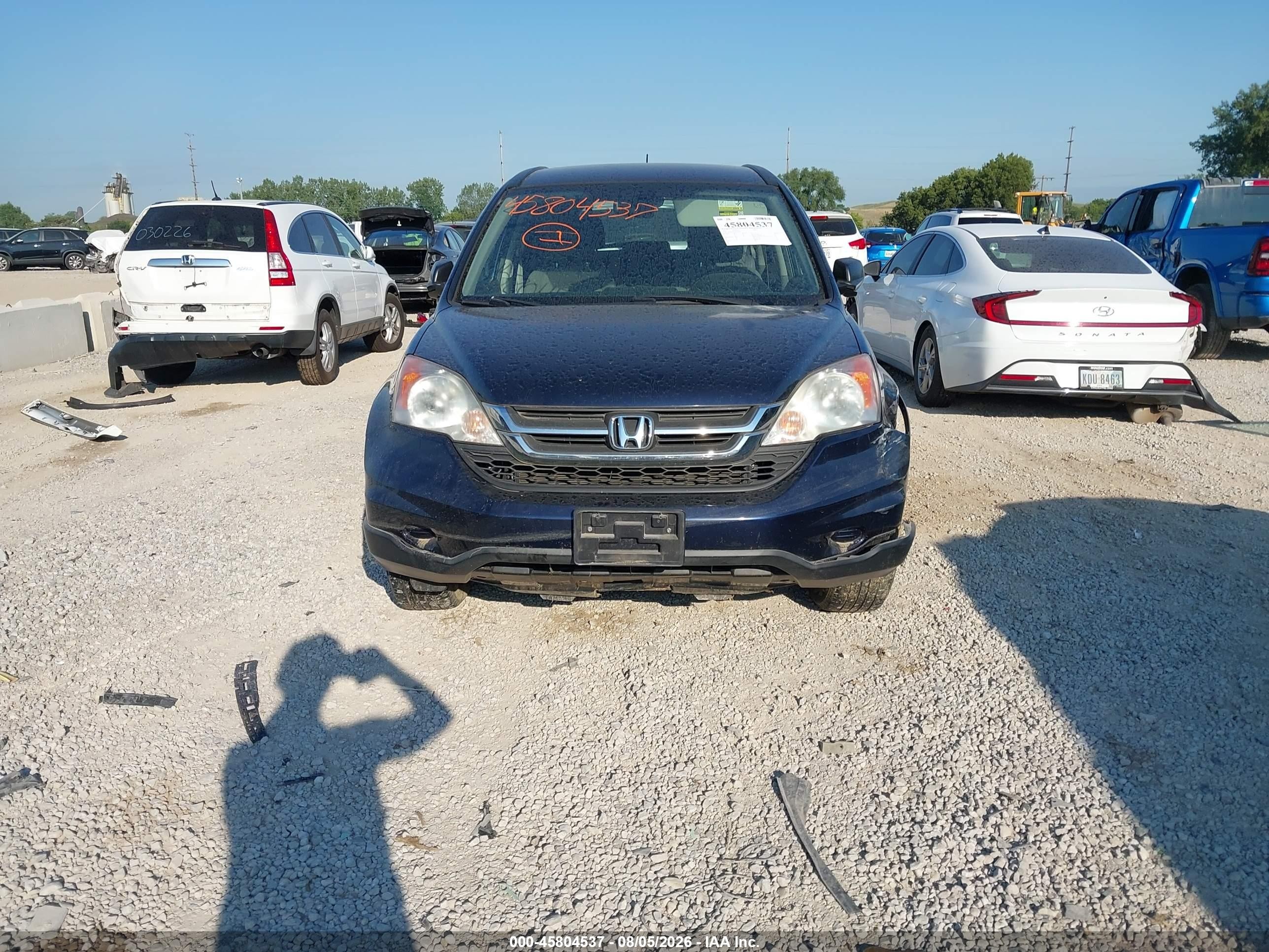 2011 Honda Cr-v Lx Blue vin: JHLRE4H36BC020885