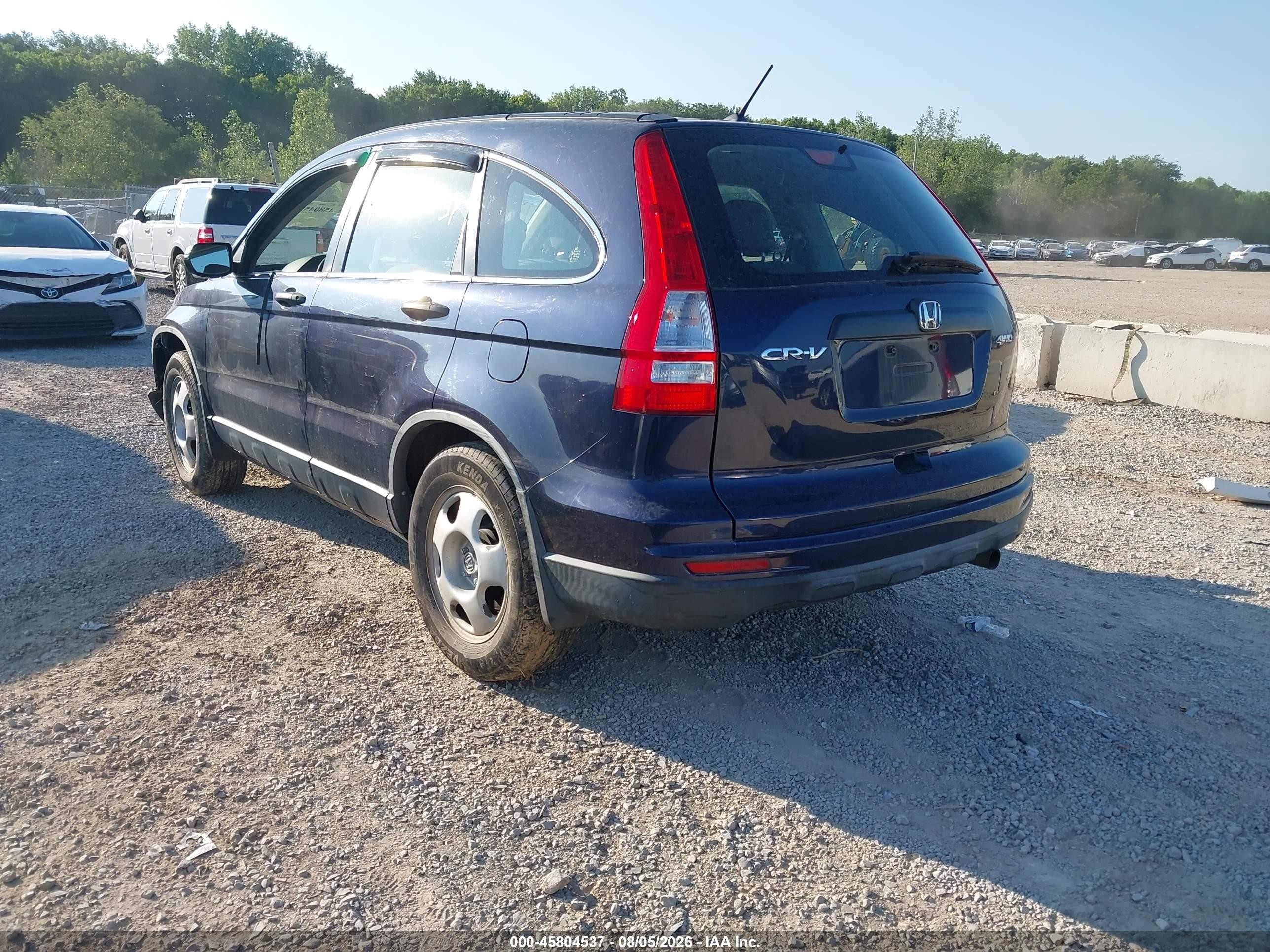 2011 Honda Cr-v Lx Blue vin: JHLRE4H36BC020885