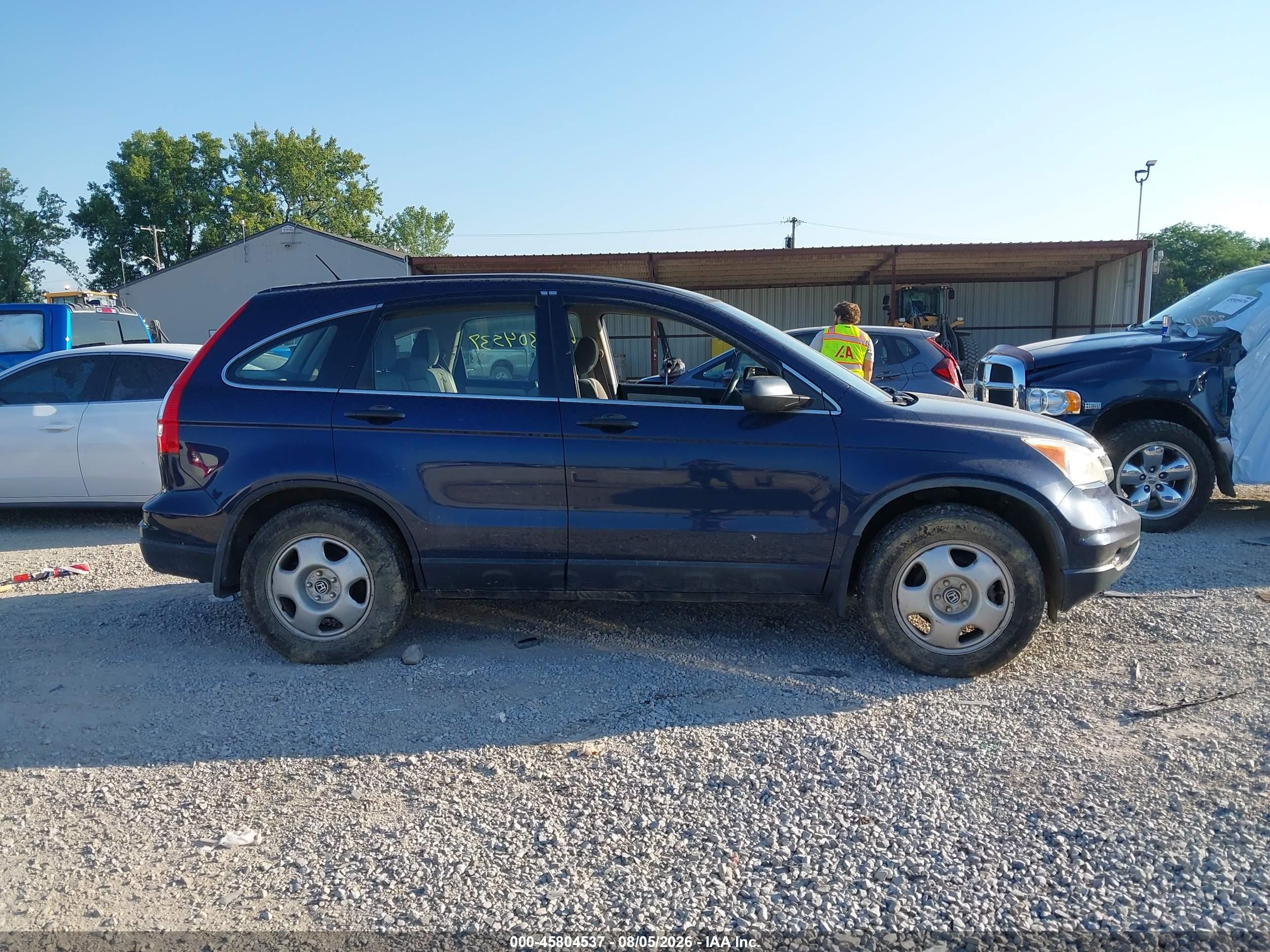 2011 Honda Cr-v Lx Blue vin: JHLRE4H36BC020885