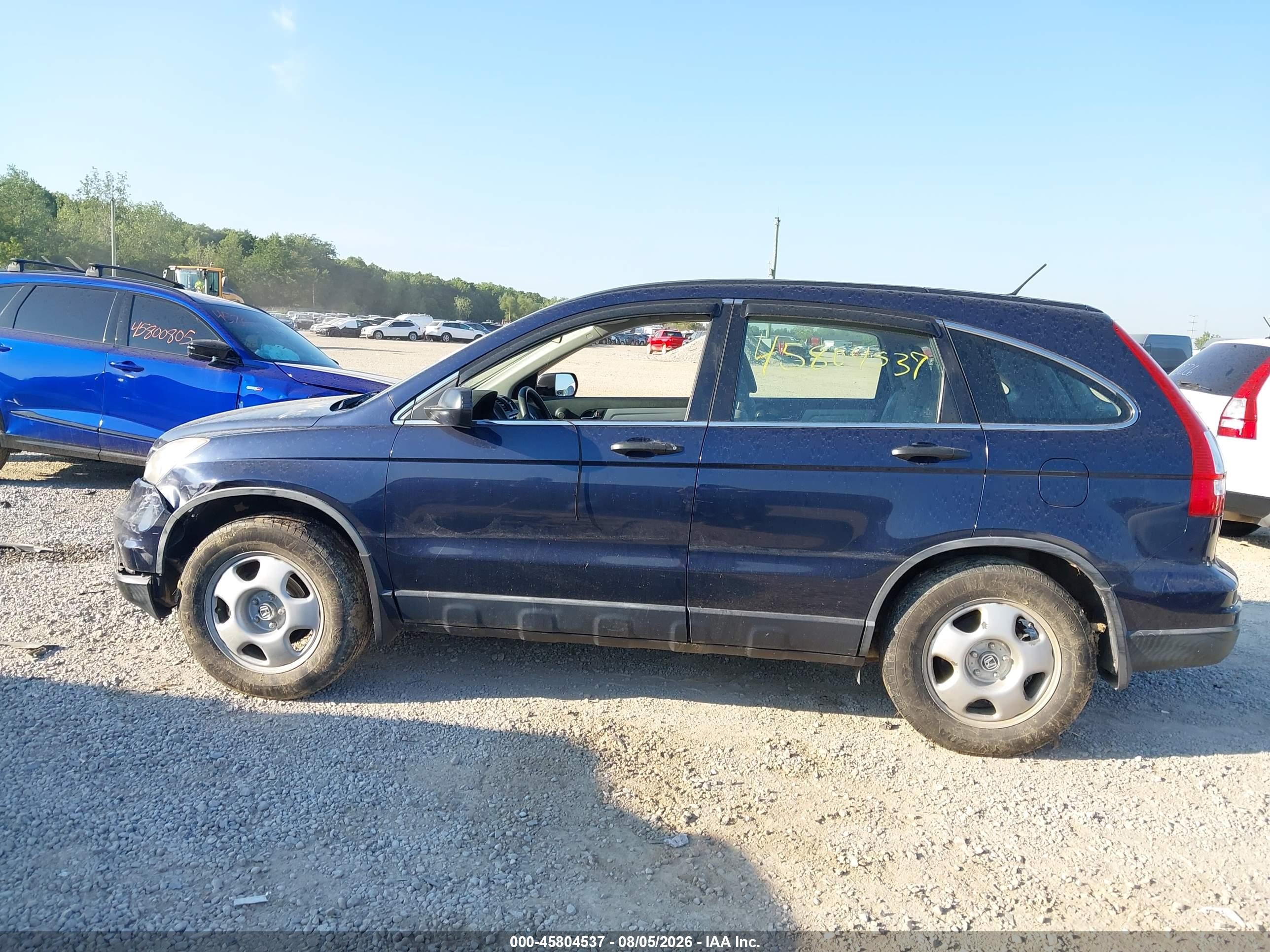 2011 Honda Cr-v Lx Blue vin: JHLRE4H36BC020885