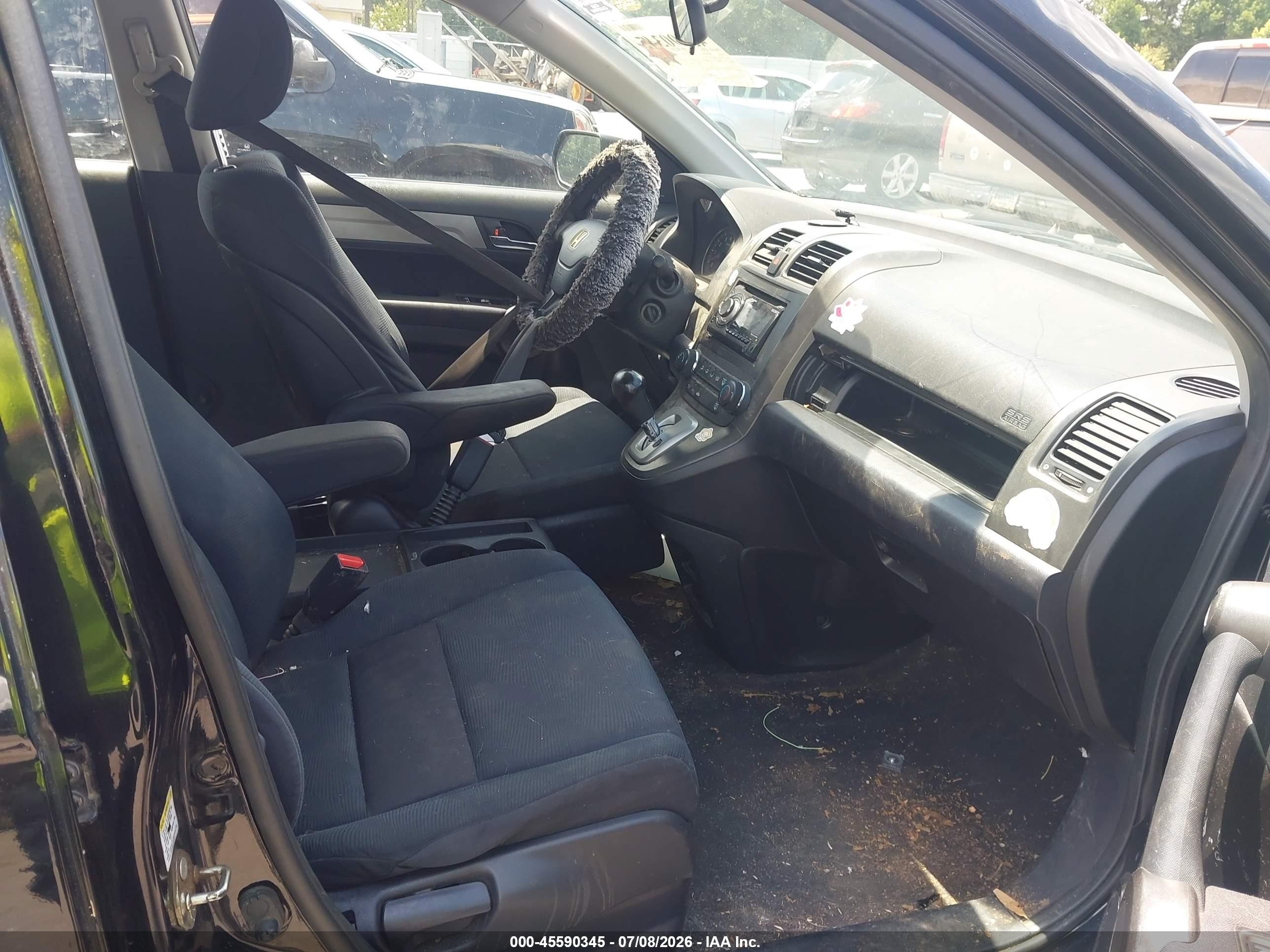 2011 Honda Cr-v Lx Black vin: JHLRE4H38BC030236