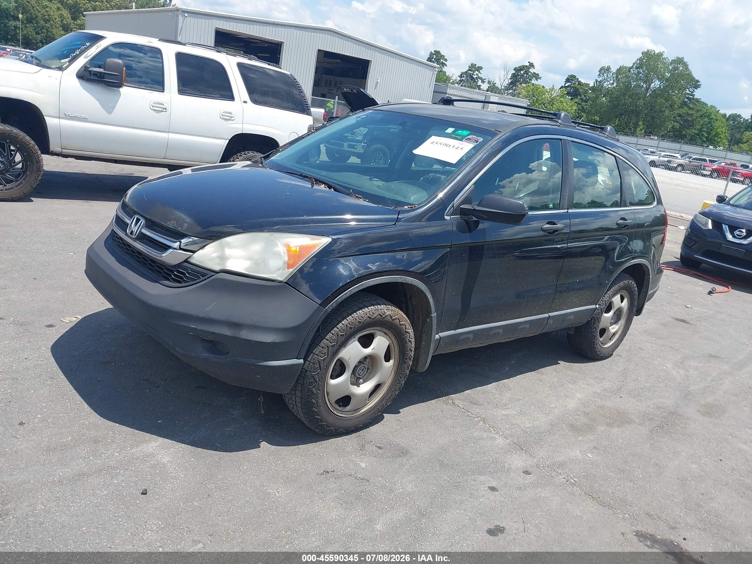 2011 Honda Cr-v Lx Black vin: JHLRE4H38BC030236