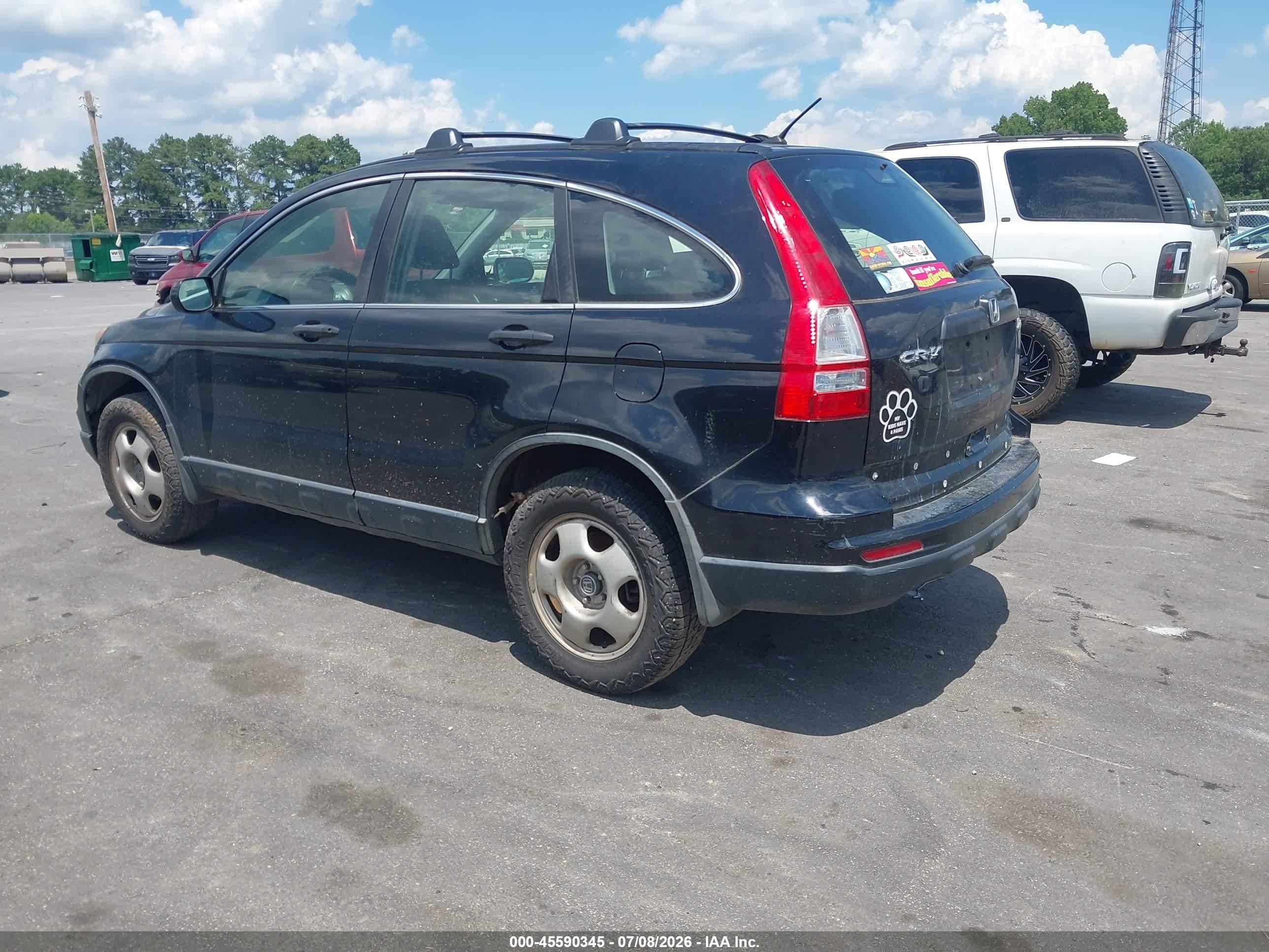 2011 Honda Cr-v Lx Black vin: JHLRE4H38BC030236