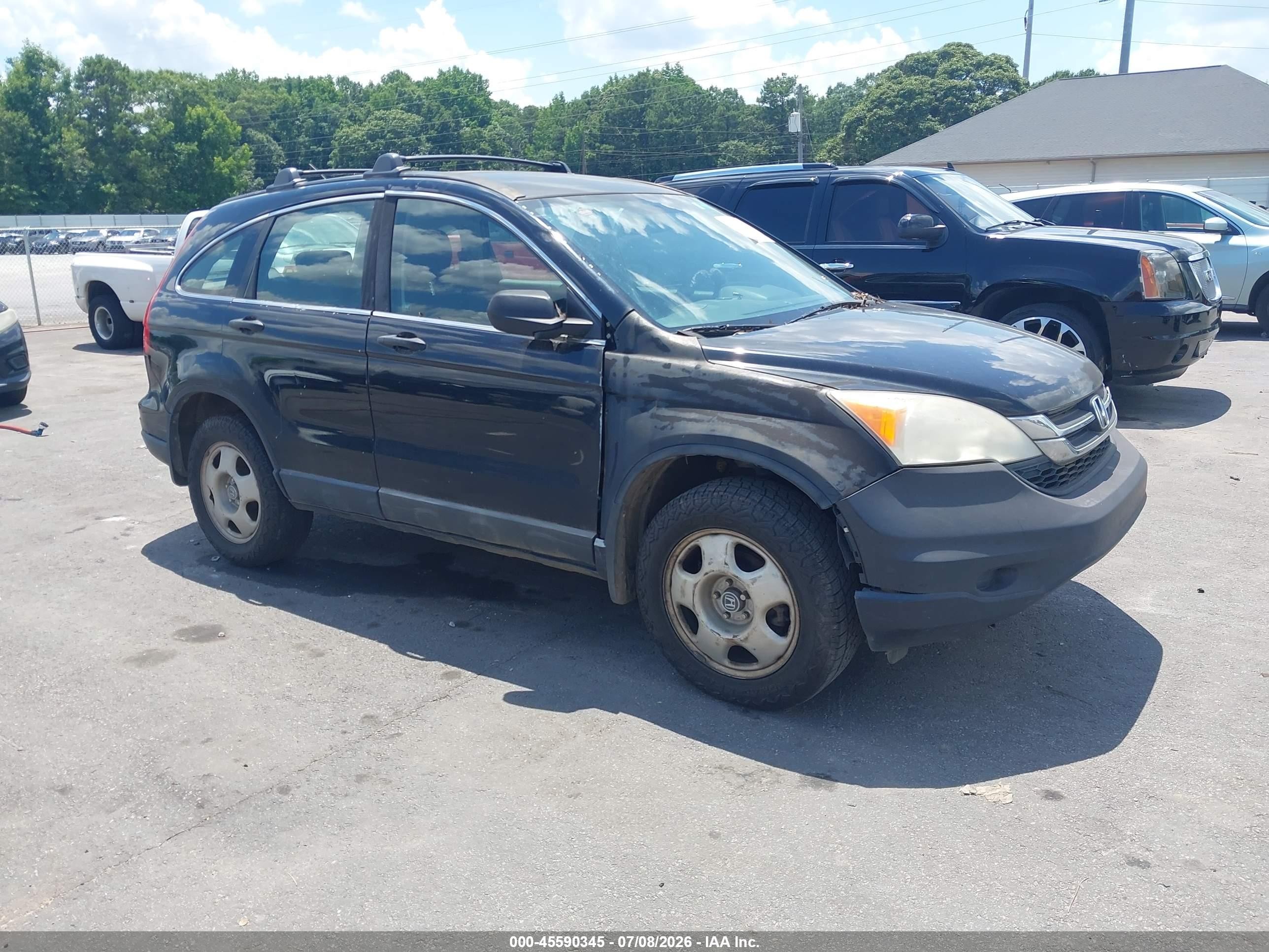 2011 Honda Cr-v Lx Black vin: JHLRE4H38BC030236