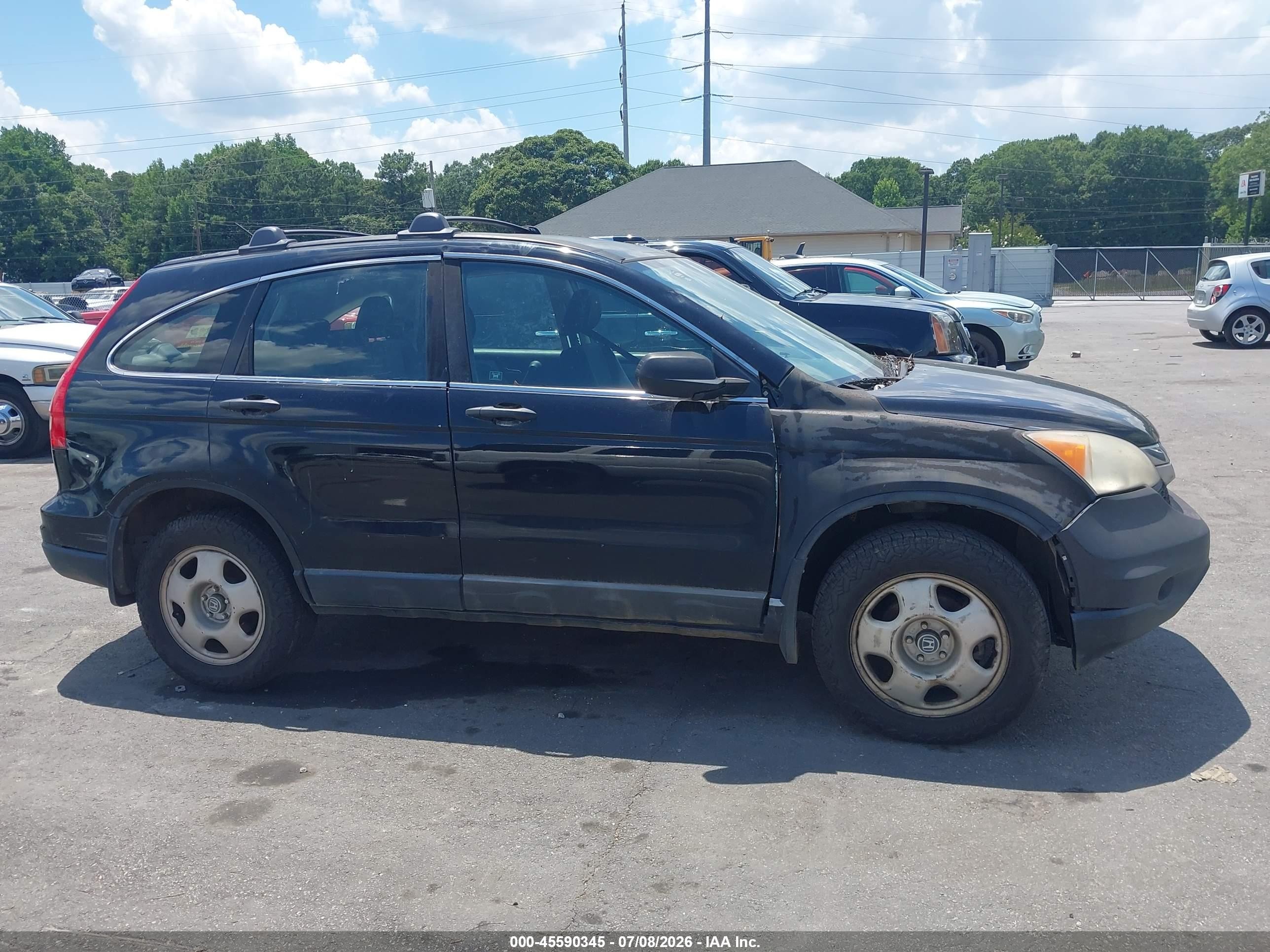 2011 Honda Cr-v Lx Black vin: JHLRE4H38BC030236