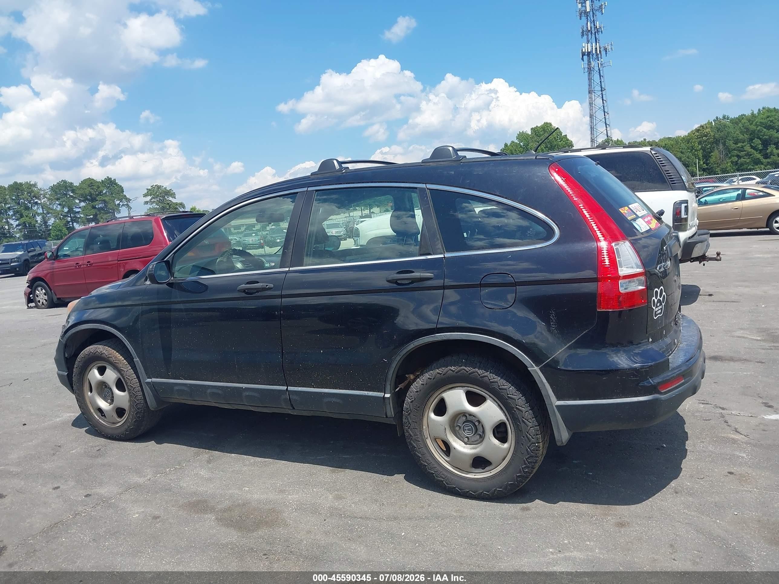 2011 Honda Cr-v Lx Black vin: JHLRE4H38BC030236