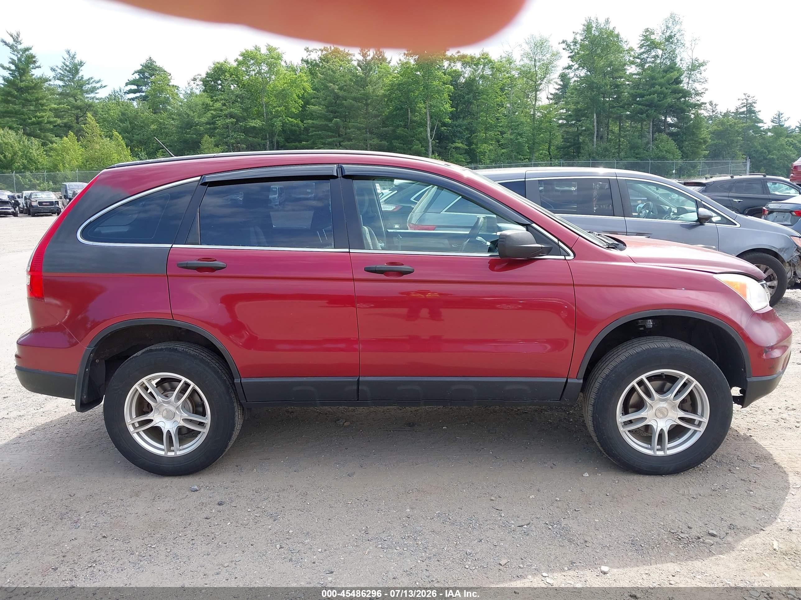 2010 Honda Cr-v Lx Maroon vin: JHLRE4H39AC003402